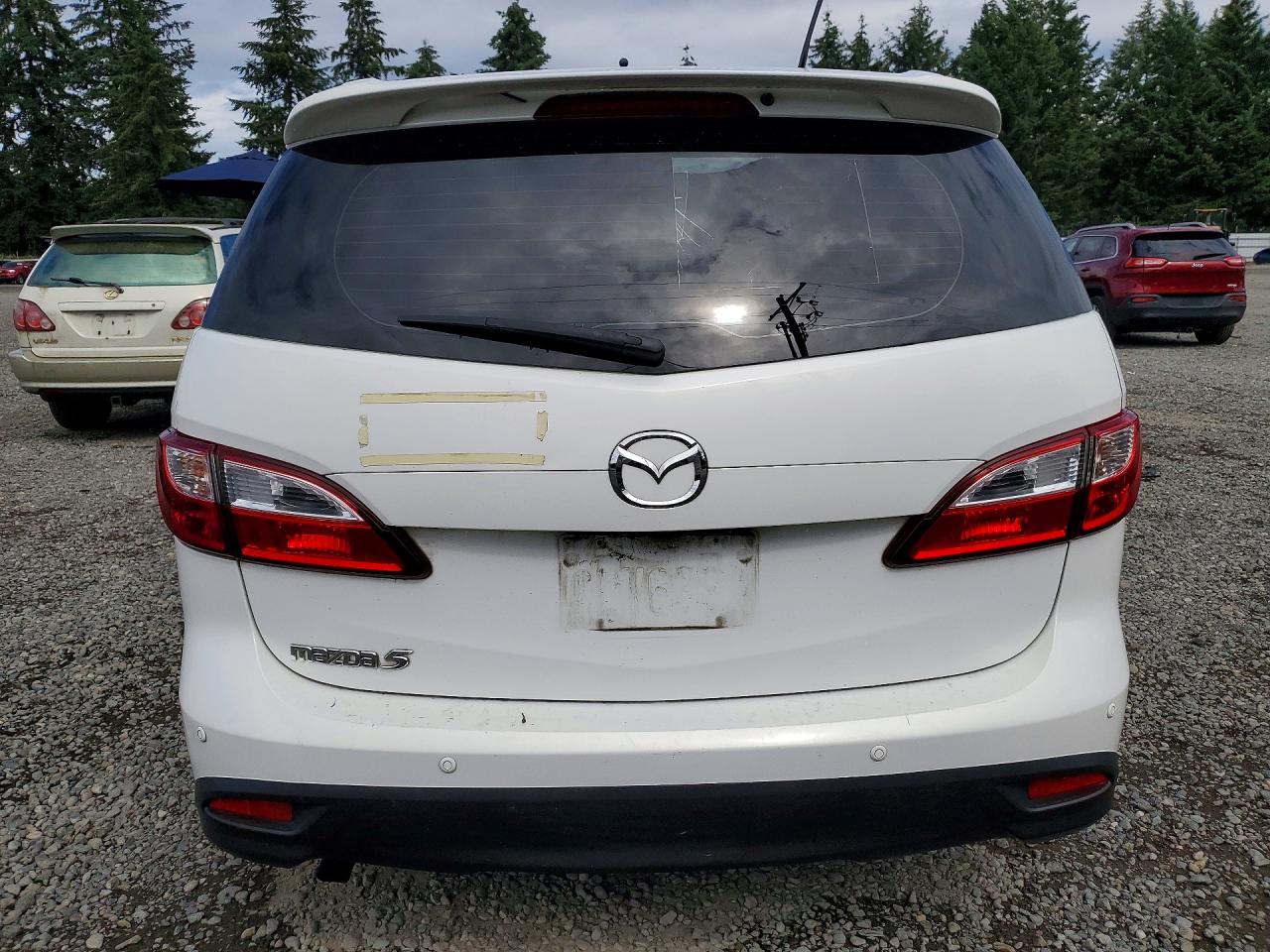 2015 Mazda 5 Touring White vin: JM1CW2CL6F0188500