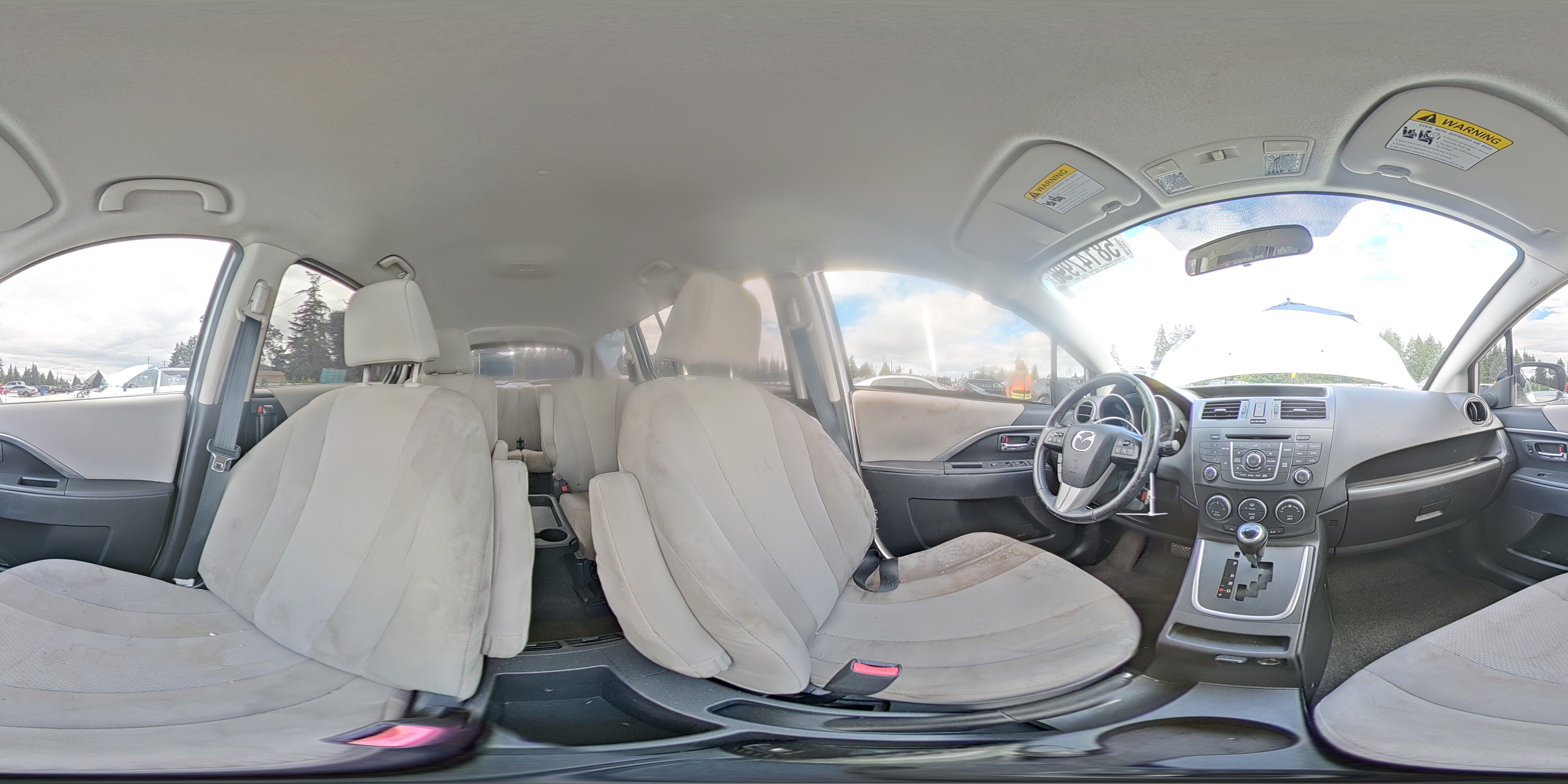 2015 Mazda 5 Touring White vin: JM1CW2CL6F0188500