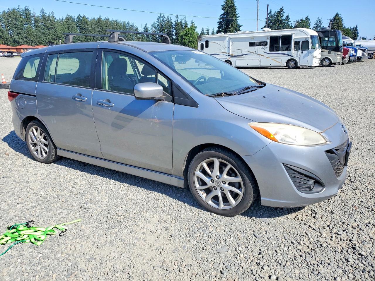 2012 Mazda 5 Silver vin: JM1CW2CL7C0111128