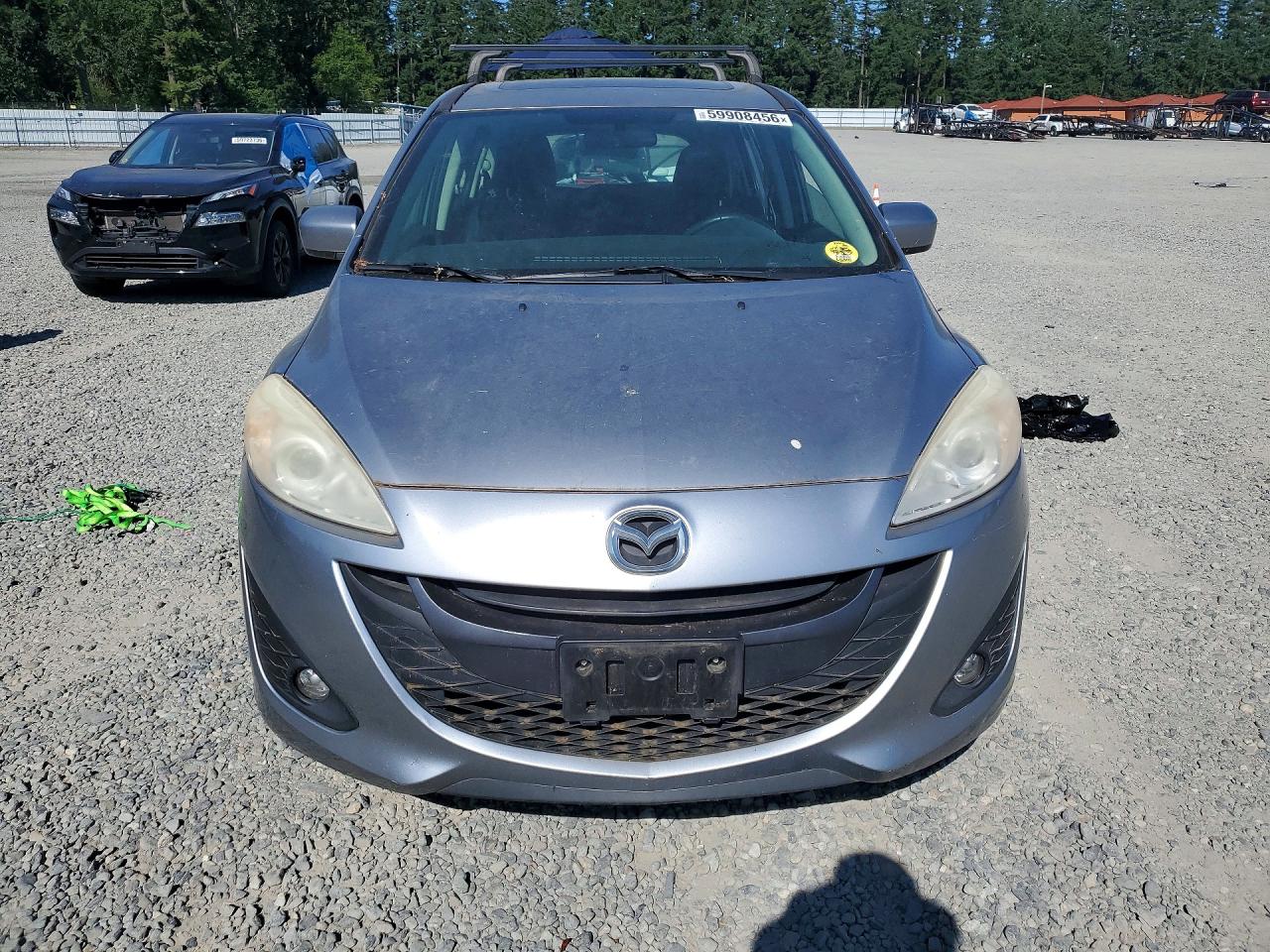 2012 Mazda 5 Silver vin: JM1CW2CL7C0111128