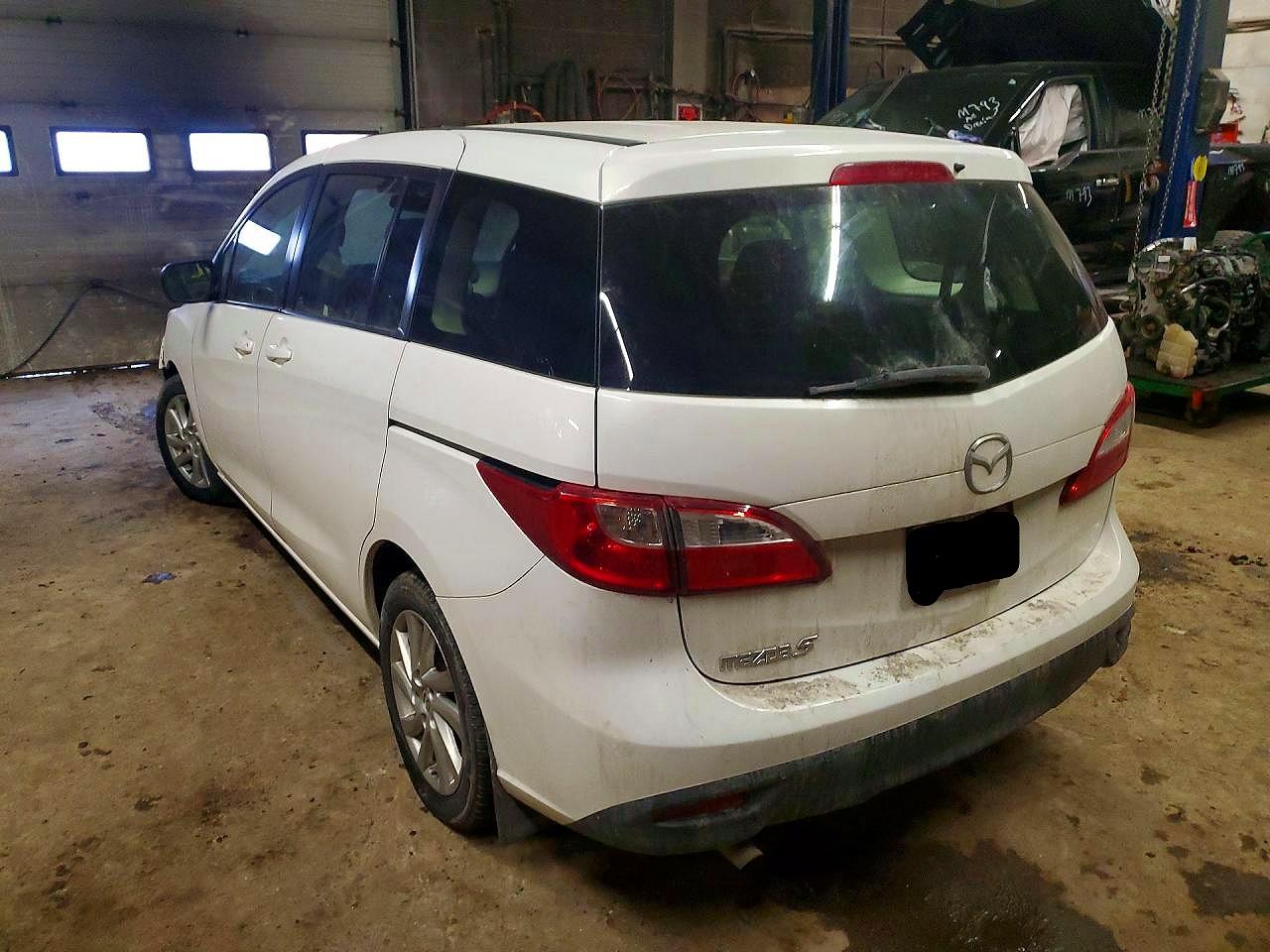 2012 Mazda 5 White vin: JM1CW2CL7C0127684