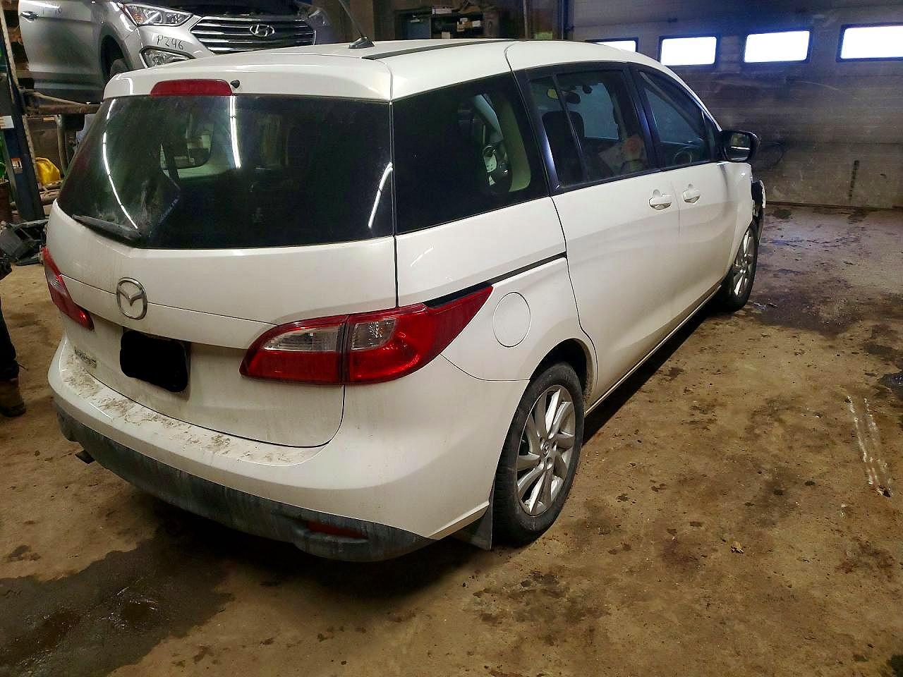 2012 Mazda 5 White vin: JM1CW2CL7C0127684