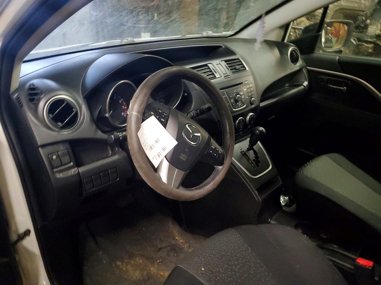2012 Mazda 5 White vin: JM1CW2CL7C0127684