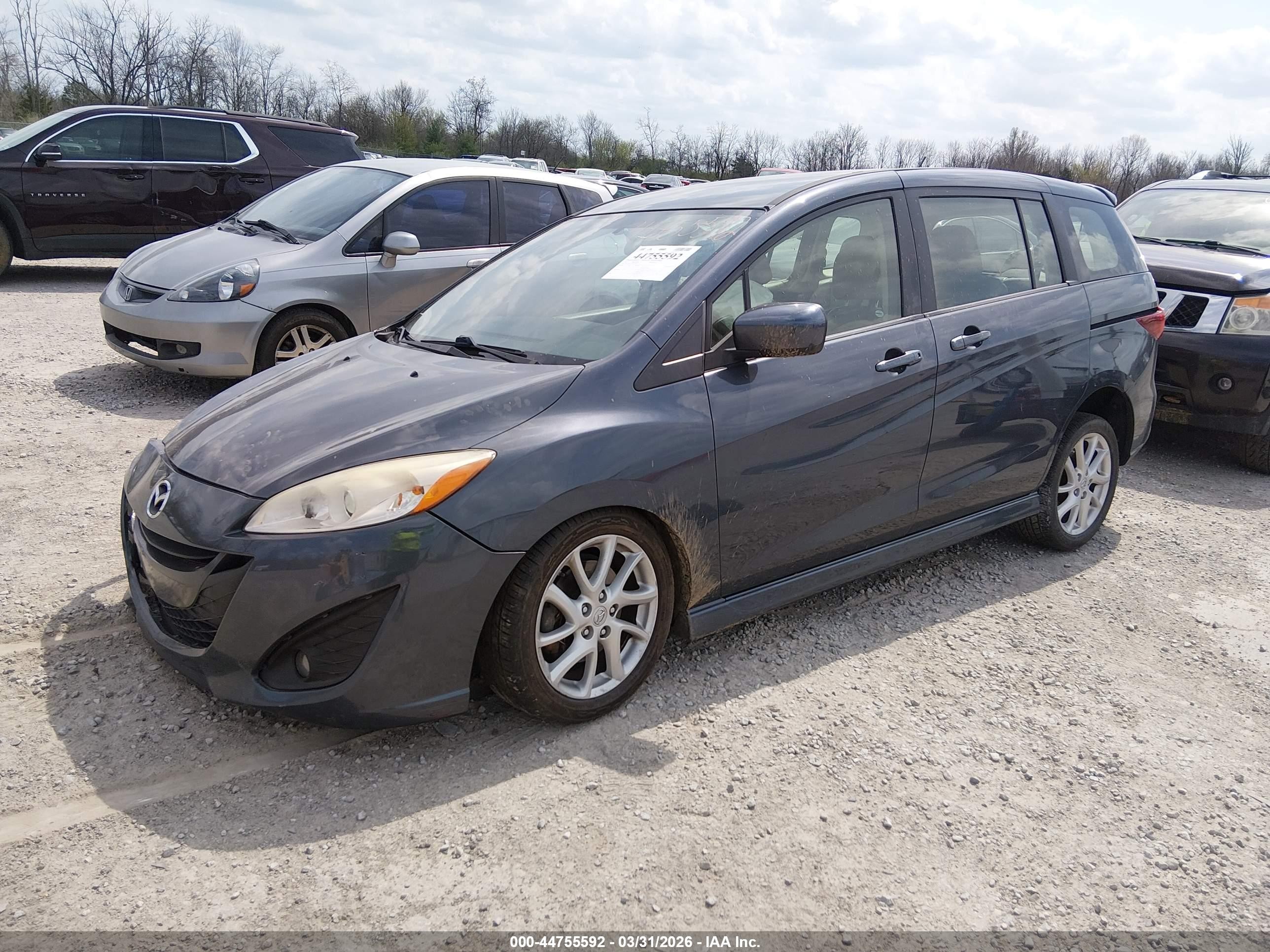 2012 Mazda Mazda5 Touring Blue vin: JM1CW2CL7C0128494