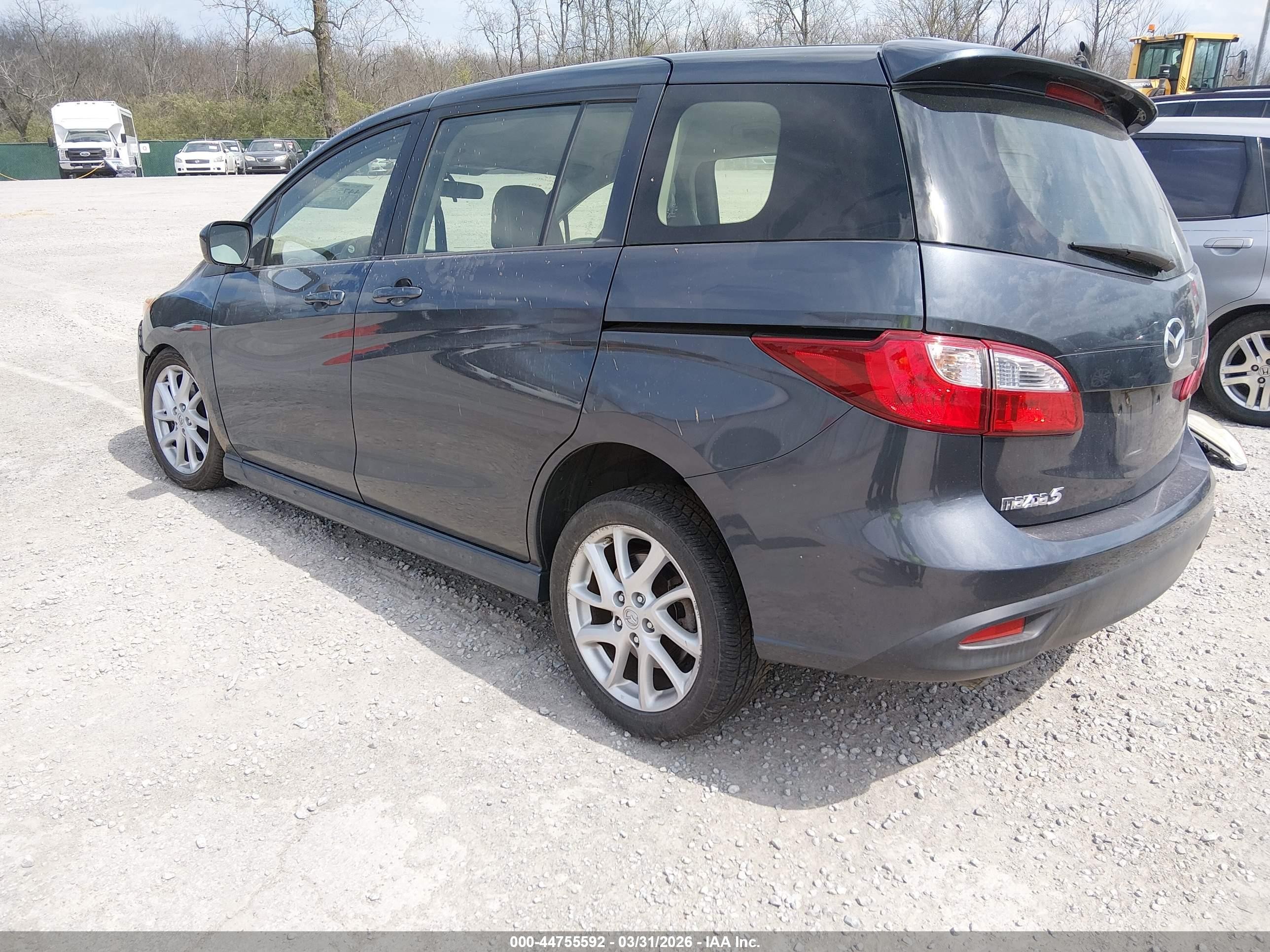 2012 Mazda Mazda5 Touring Blue vin: JM1CW2CL7C0128494