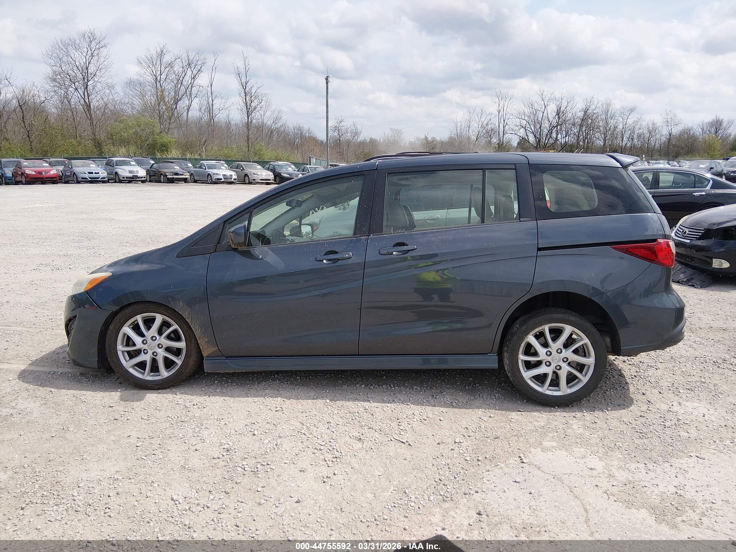 2012 Mazda Mazda5 Touring Blue vin: JM1CW2CL7C0128494