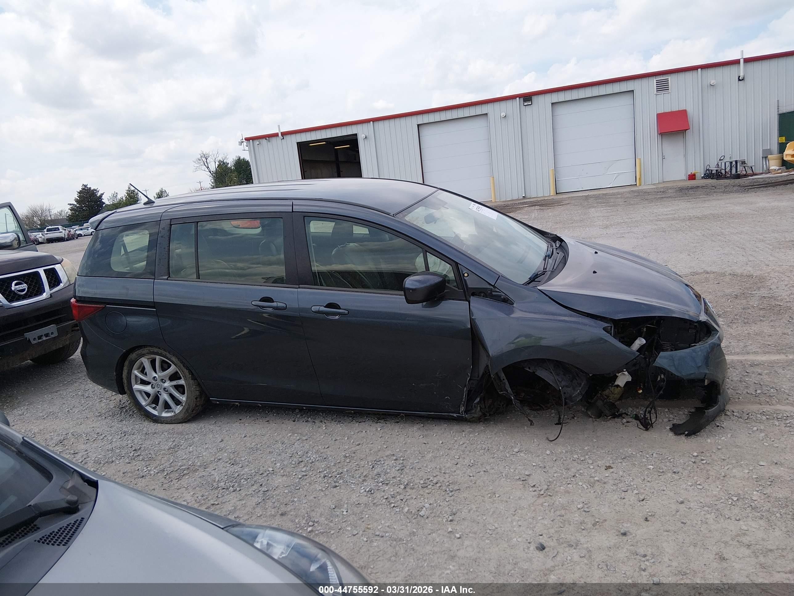 2012 Mazda Mazda5 Touring Blue vin: JM1CW2CL7C0128494