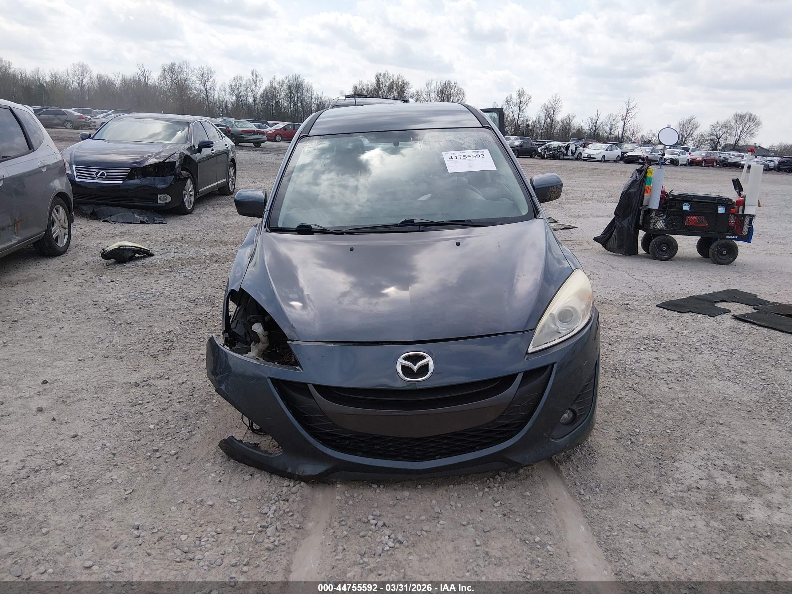 2012 Mazda Mazda5 Touring Blue vin: JM1CW2CL7C0128494