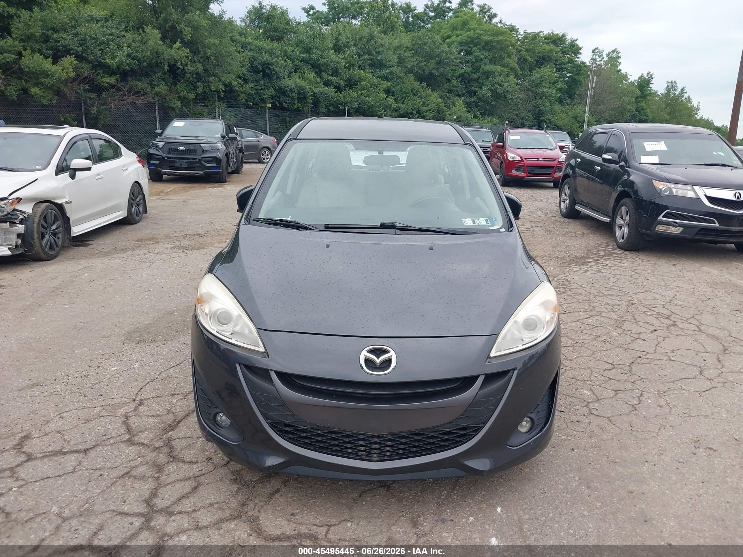 2013 Mazda Mazda5 Touring Gray vin: JM1CW2CL7D0148584