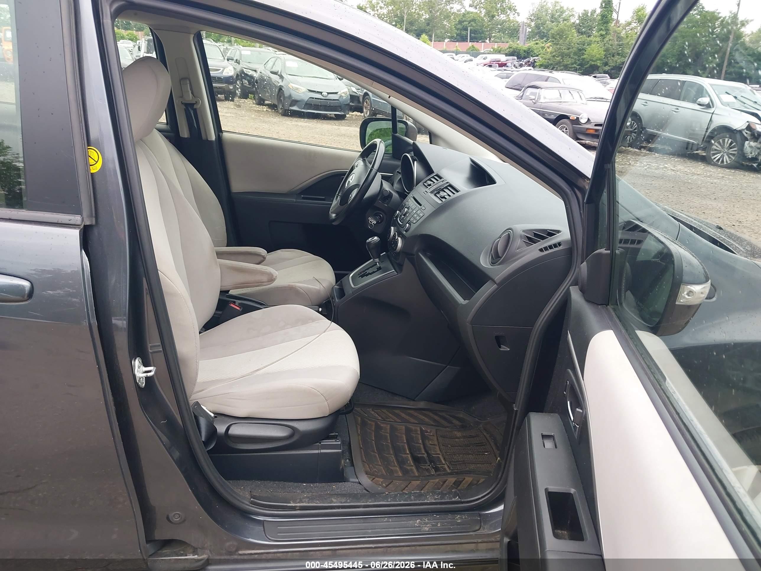 2013 Mazda Mazda5 Touring Gray vin: JM1CW2CL7D0148584