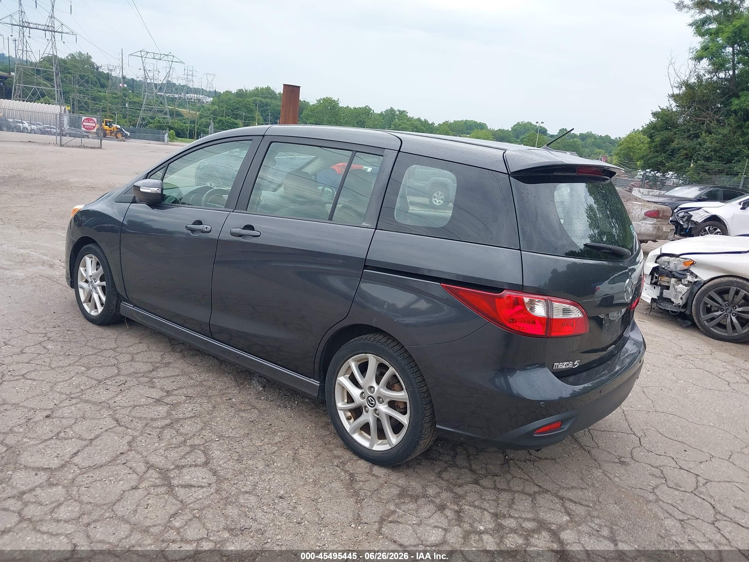 2013 Mazda Mazda5 Touring Gray vin: JM1CW2CL7D0148584