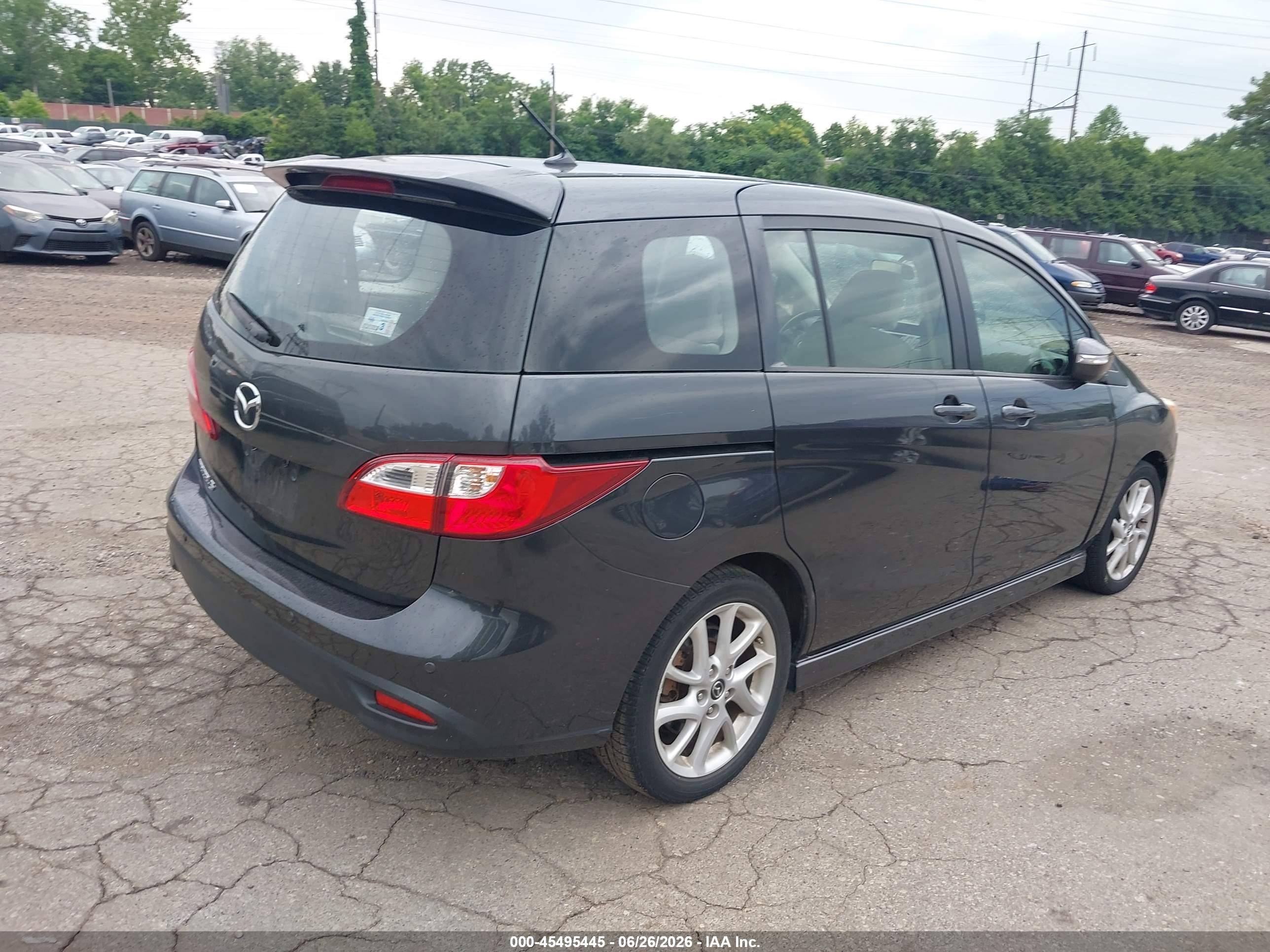 2013 Mazda Mazda5 Touring Gray vin: JM1CW2CL7D0148584