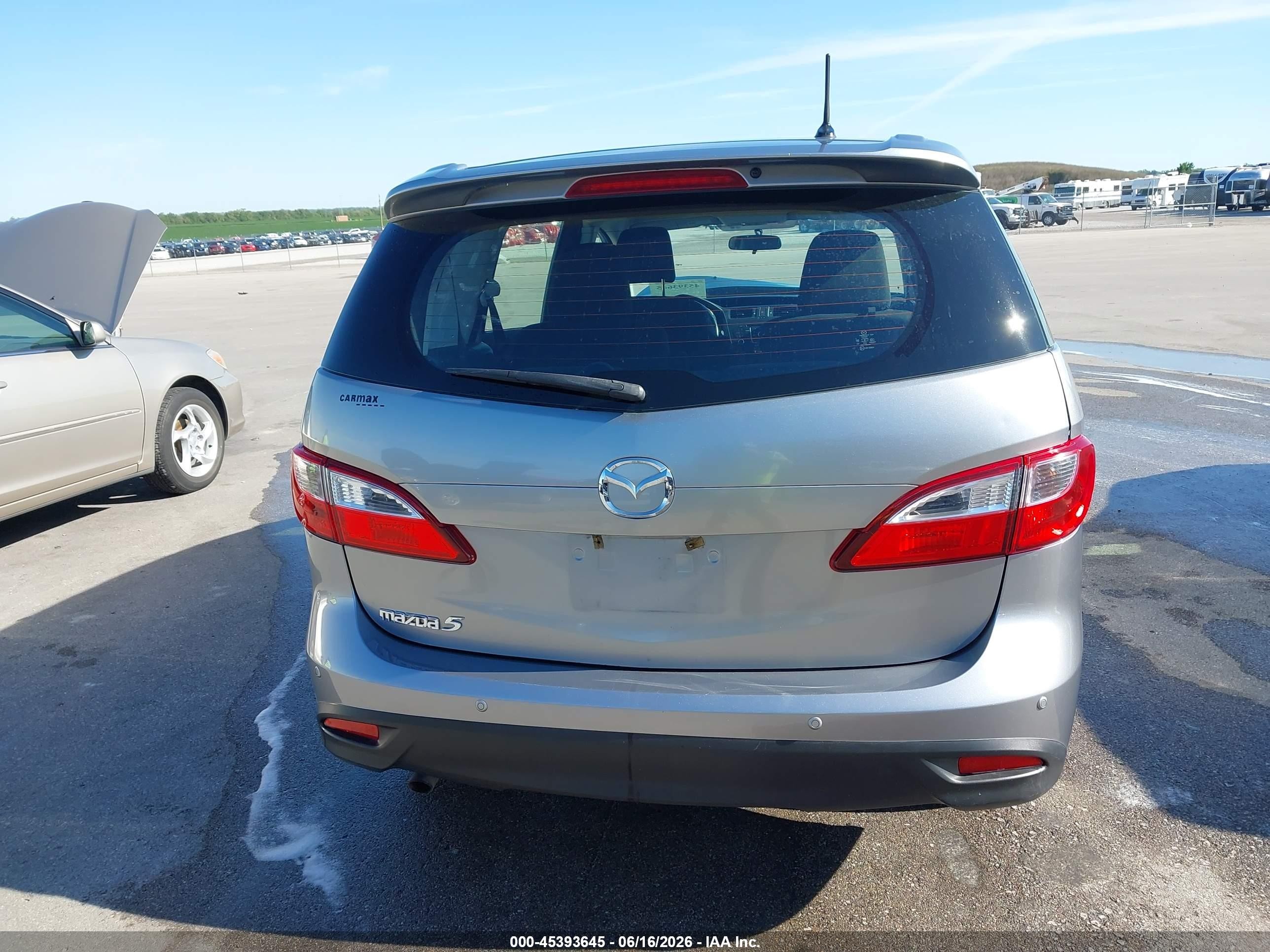 2013 Mazda Mazda5 Touring Silver vin: JM1CW2CL7D0149797