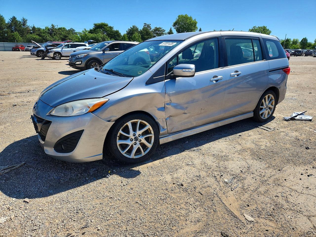 2015 Mazda 5 Touring Silver vin: JM1CW2CL7F0189106