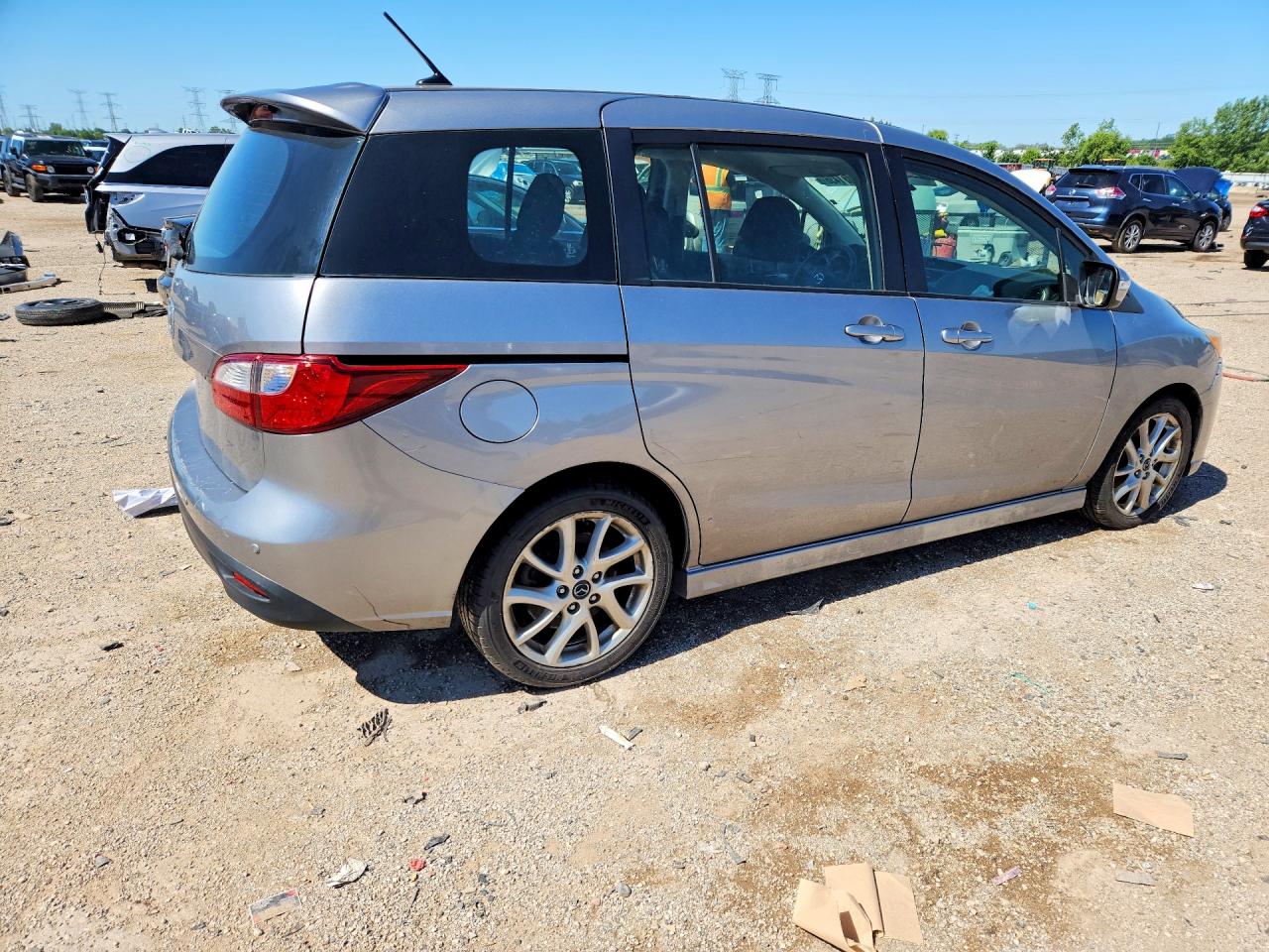 2015 Mazda 5 Touring Silver vin: JM1CW2CL7F0189106