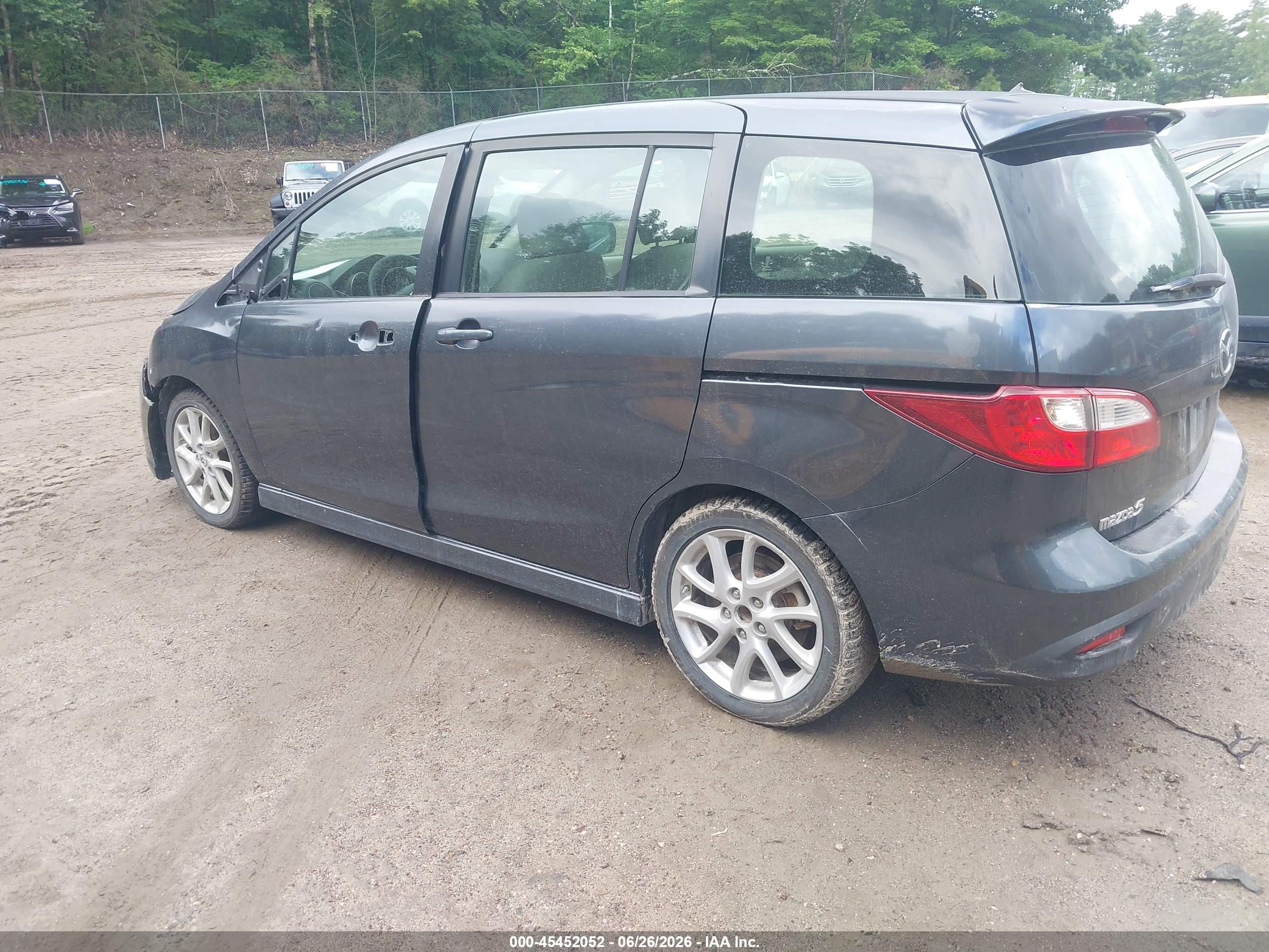 2012 Mazda Mazda5 Touring Gray vin: JM1CW2CL8C0105032