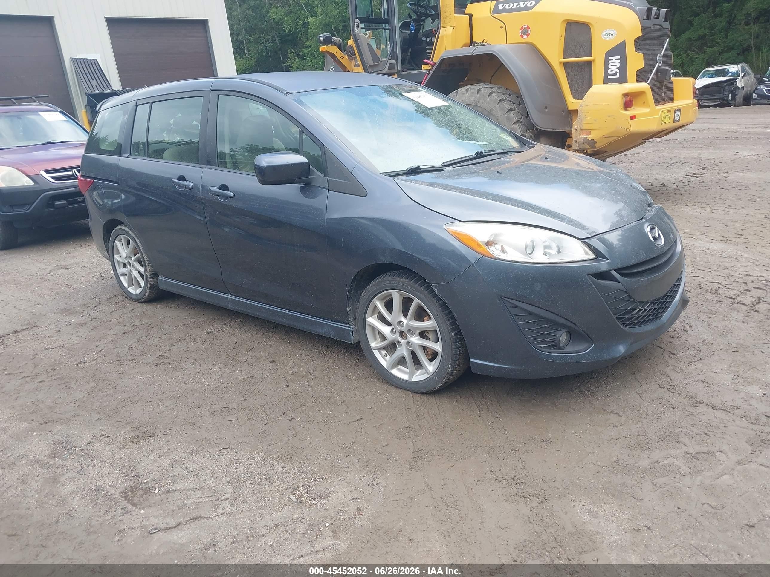 2012 Mazda Mazda5 Touring Gray vin: JM1CW2CL8C0105032