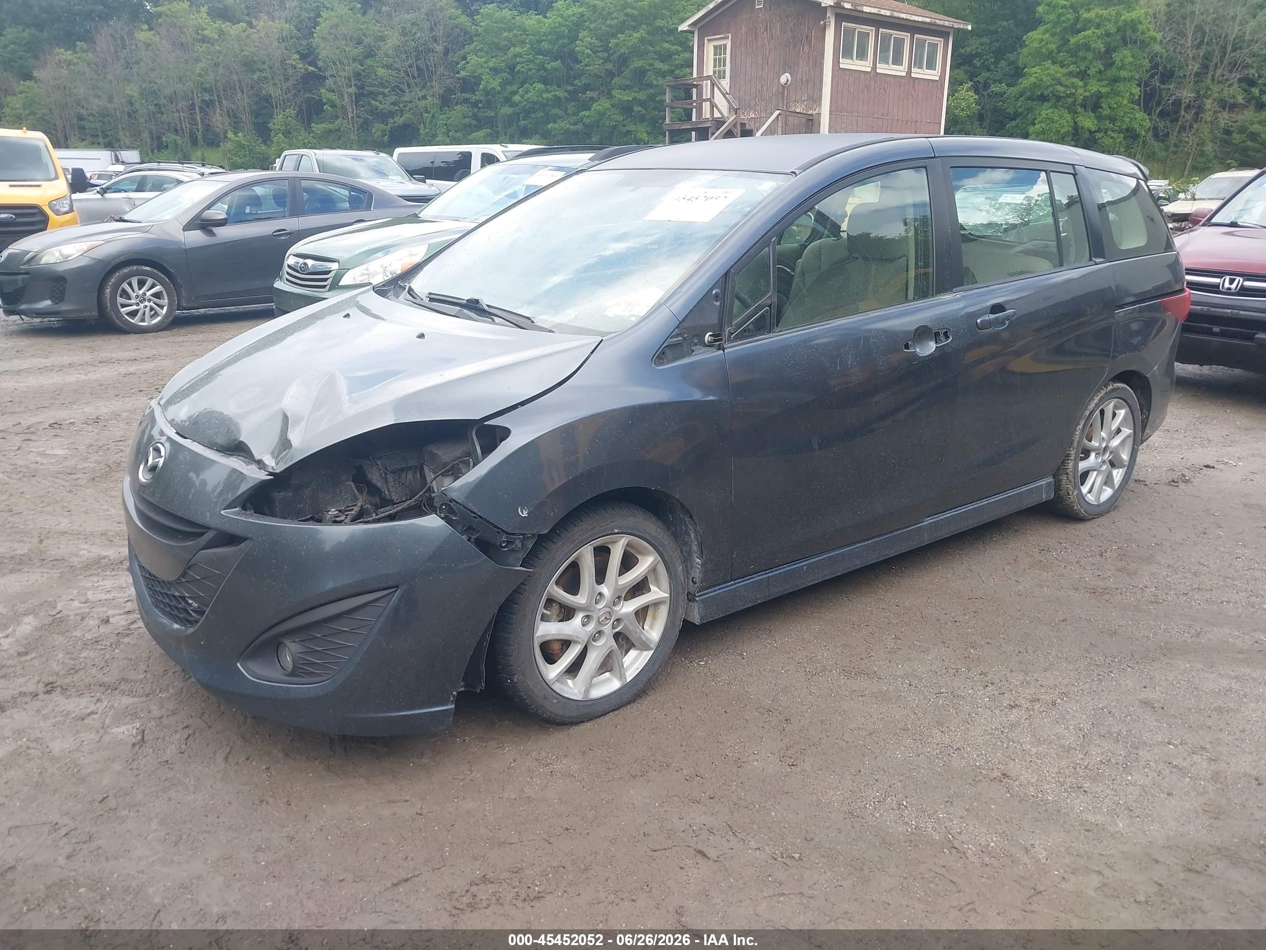 2012 Mazda Mazda5 Touring Gray vin: JM1CW2CL8C0105032