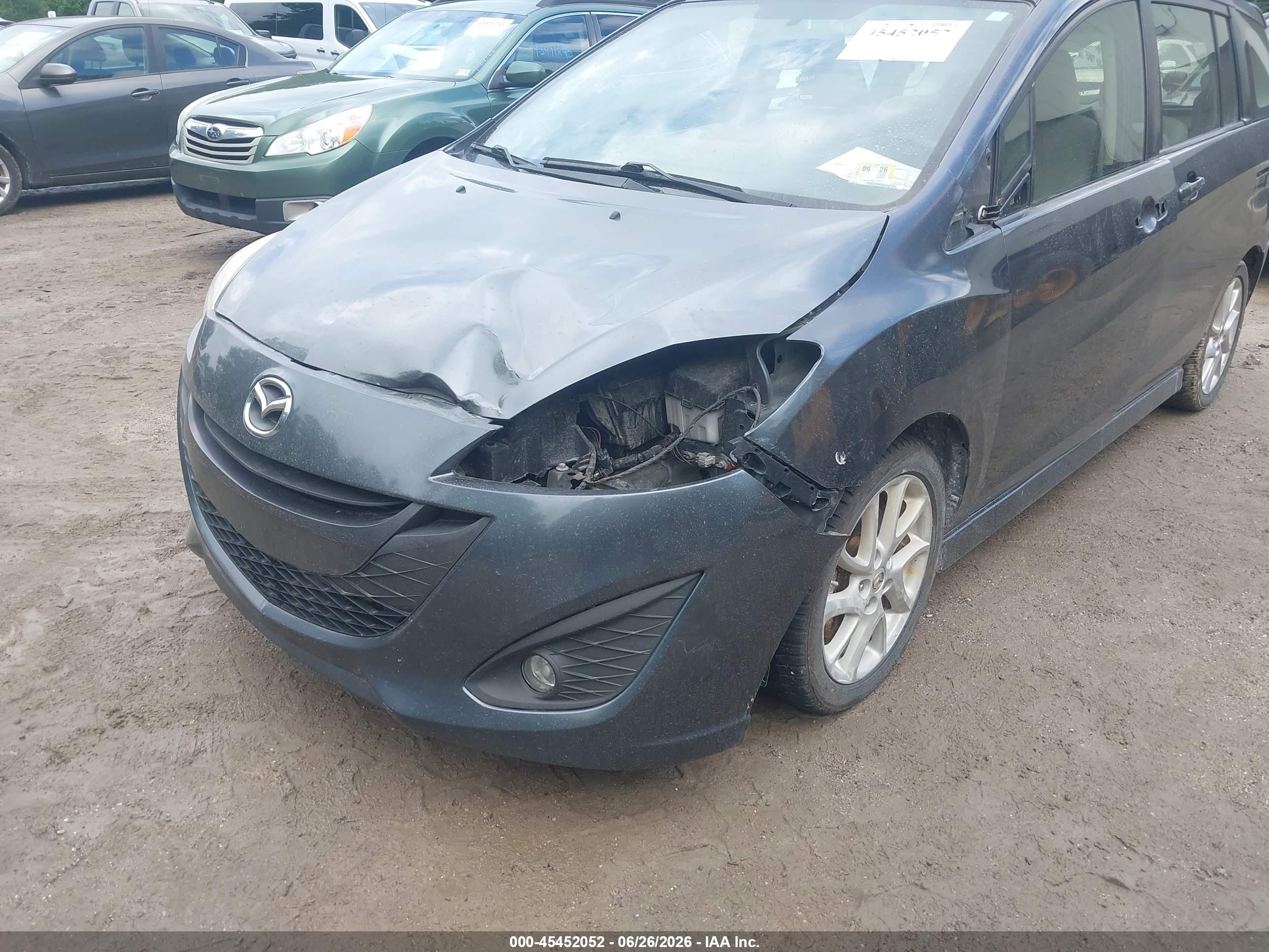 2012 Mazda Mazda5 Touring Gray vin: JM1CW2CL8C0105032