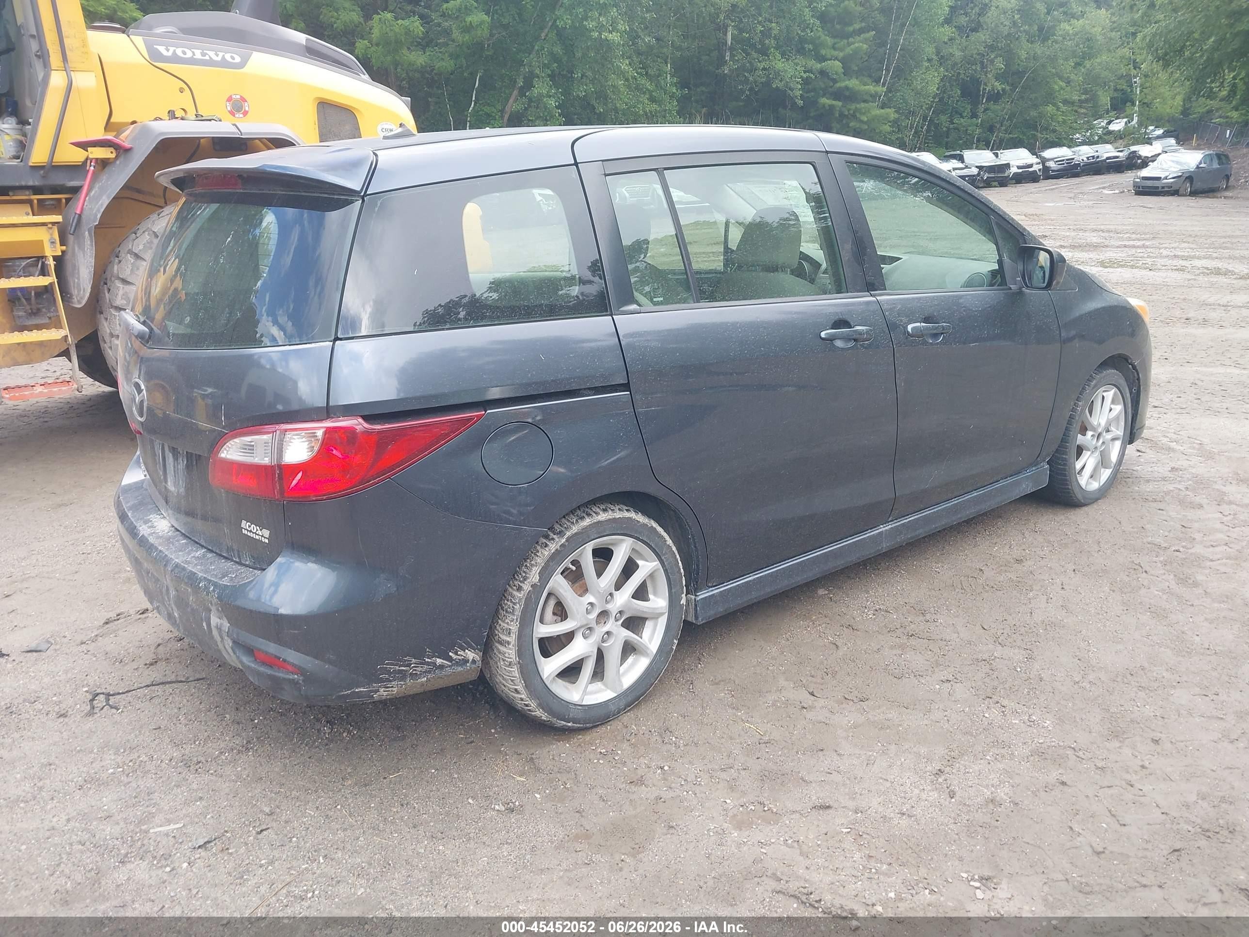 2012 Mazda Mazda5 Touring Gray vin: JM1CW2CL8C0105032