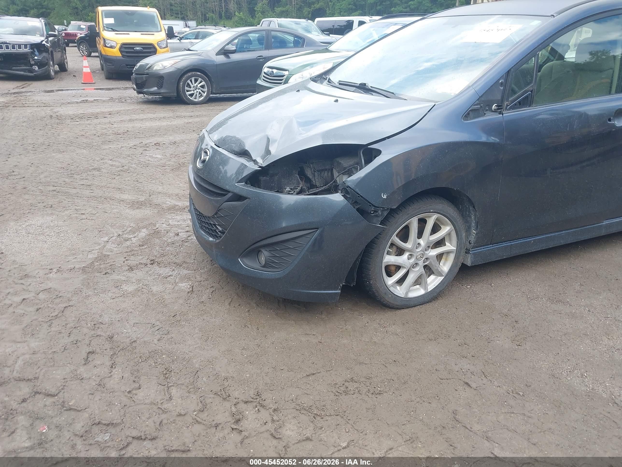2012 Mazda Mazda5 Touring Gray vin: JM1CW2CL8C0105032