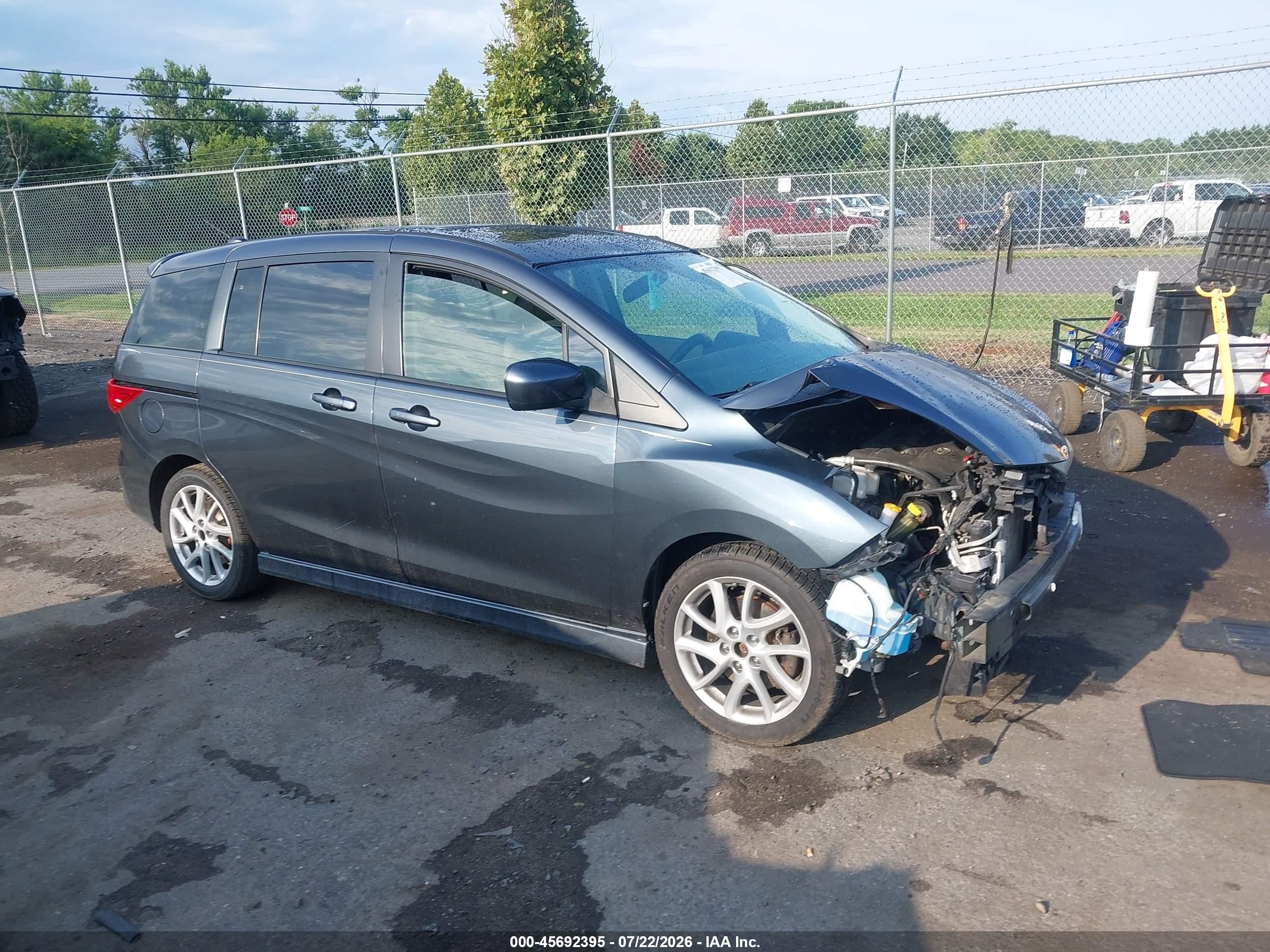 2012 Mazda Mazda5 Touring Gray vin: JM1CW2CL8C0121019