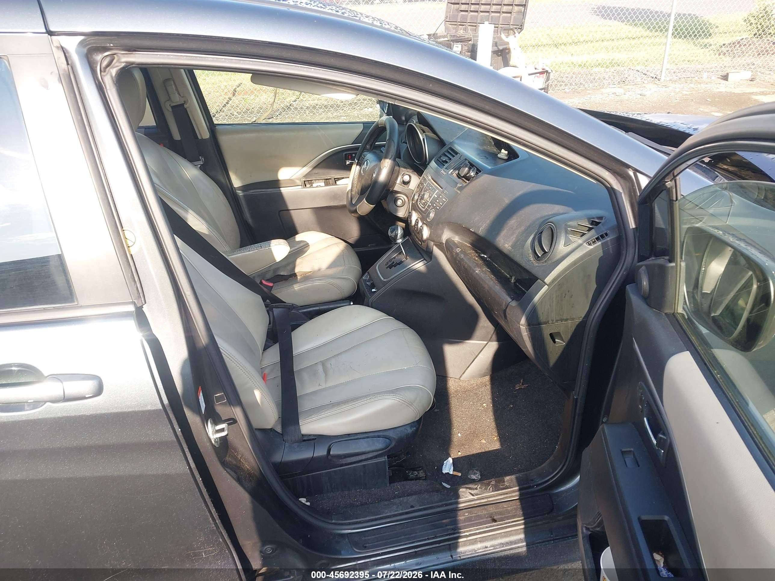 2012 Mazda Mazda5 Touring Gray vin: JM1CW2CL8C0121019