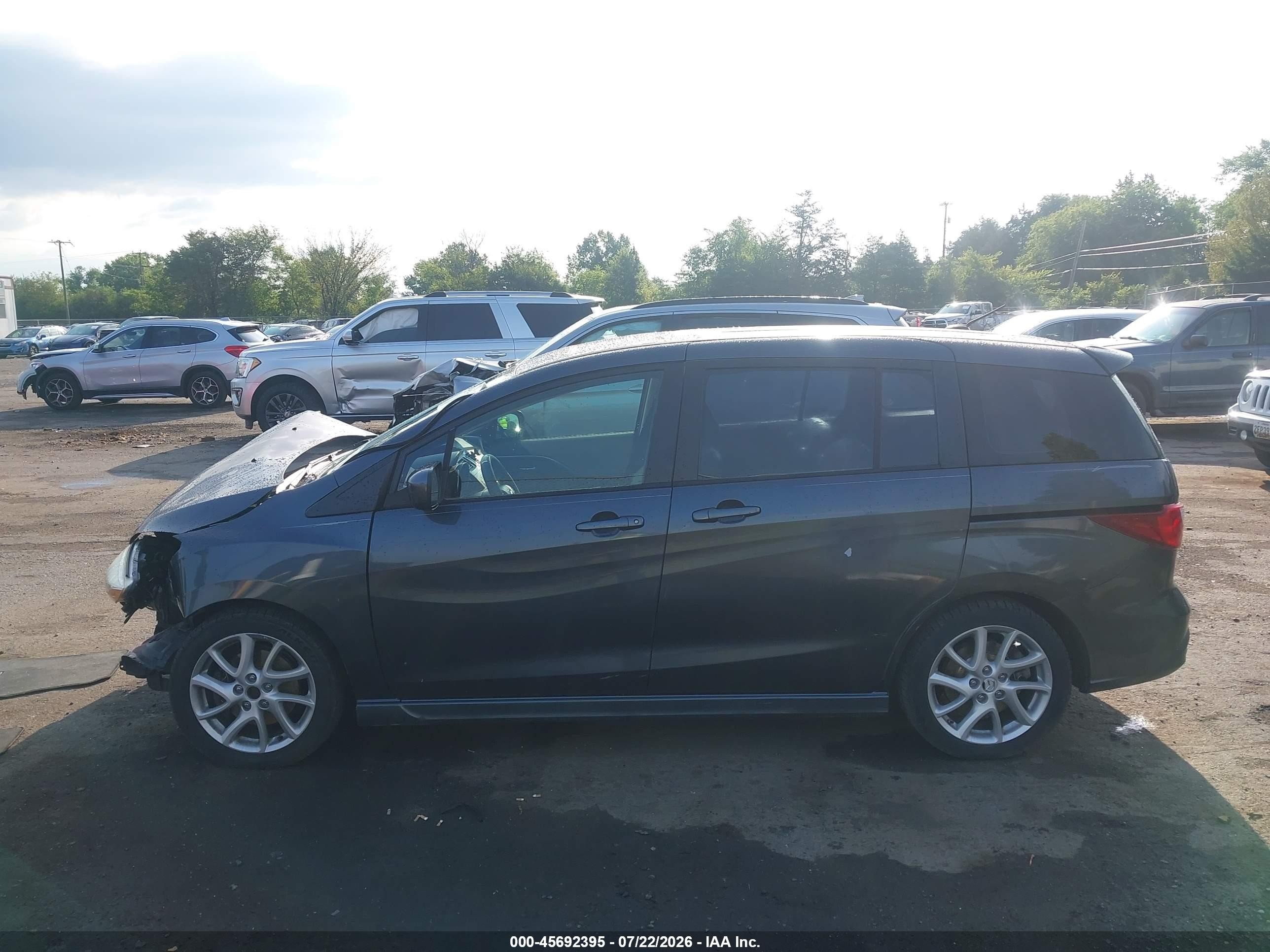 2012 Mazda Mazda5 Touring Gray vin: JM1CW2CL8C0121019