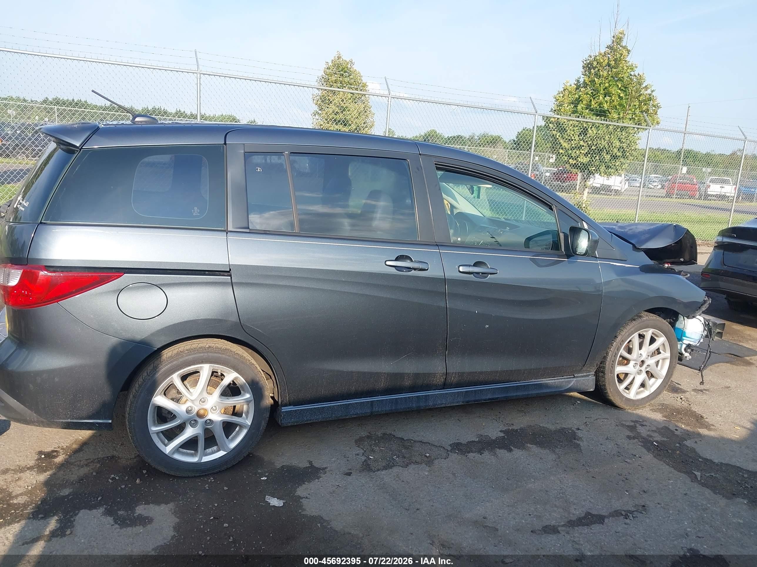2012 Mazda Mazda5 Touring Gray vin: JM1CW2CL8C0121019