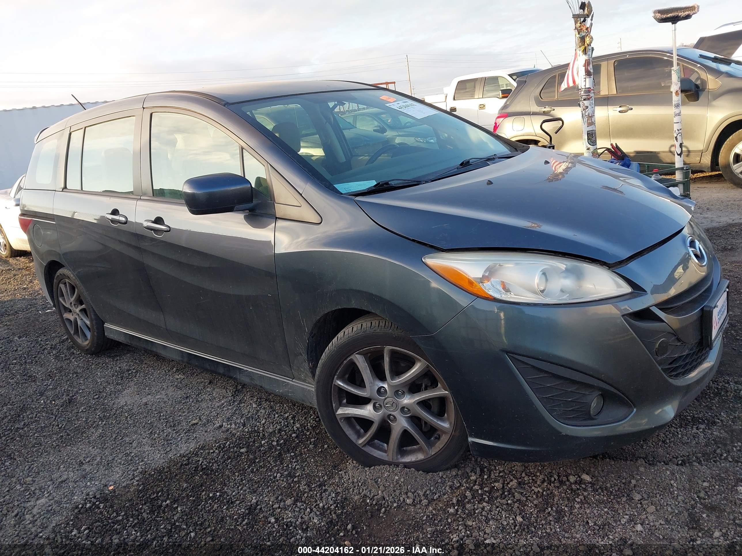 2012 Mazda Mazda5 Touring Gray vin: JM1CW2CL8C0139858