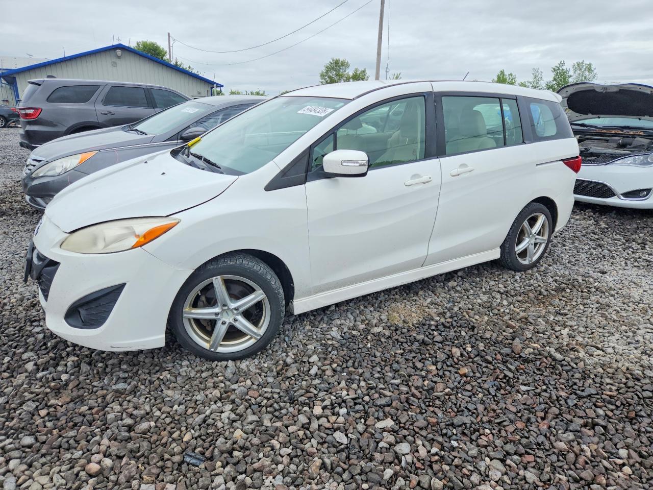 2013 Mazda 5 White vin: JM1CW2CL8D0152076
