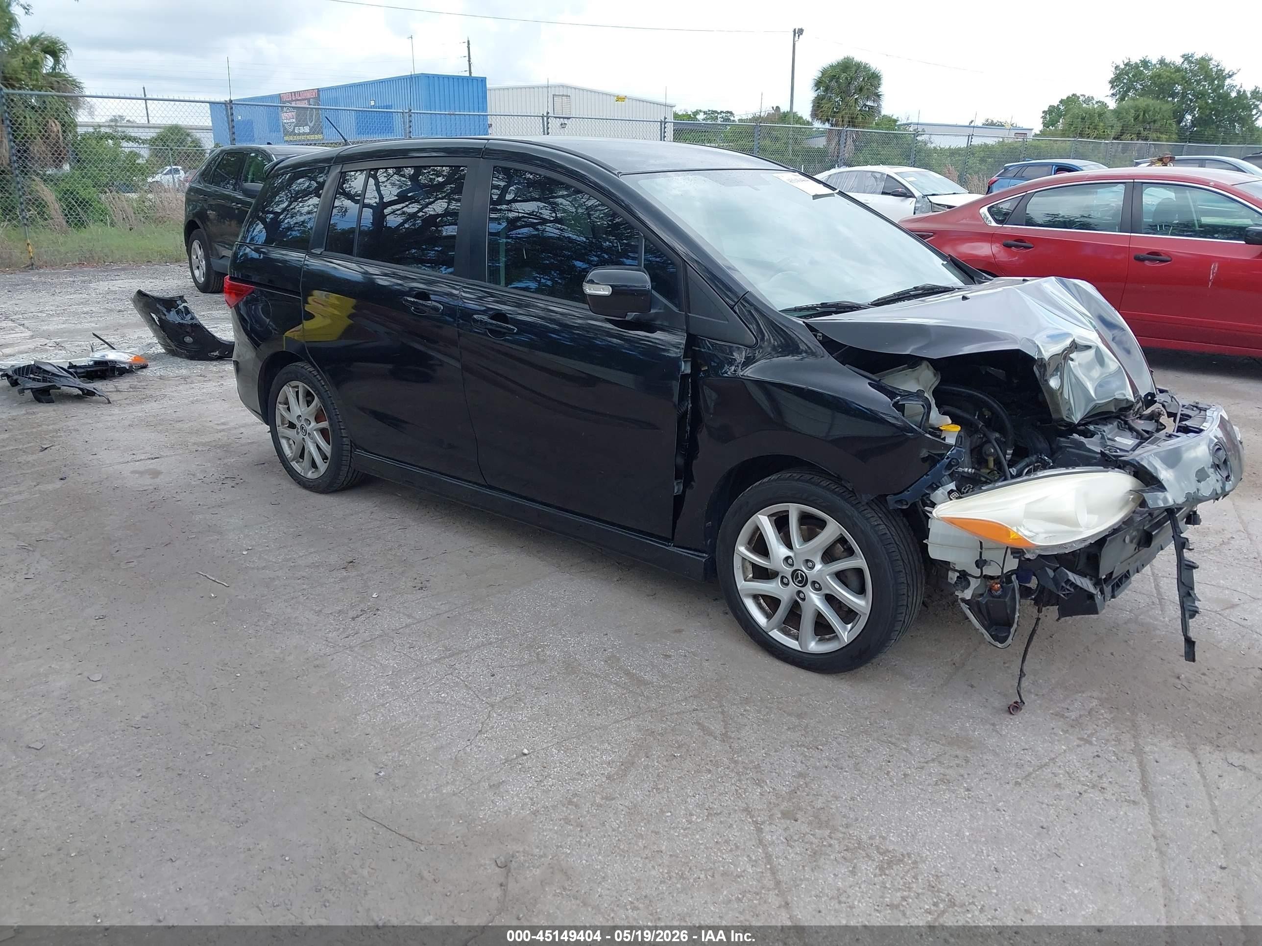 2015 Mazda Mazda5 Touring Black vin: JM1CW2CL8F0182875