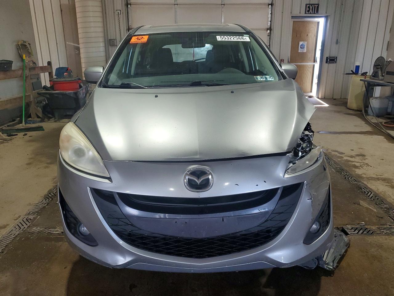 2012 Mazda 5 Silver vin: JM1CW2CL9C0123040