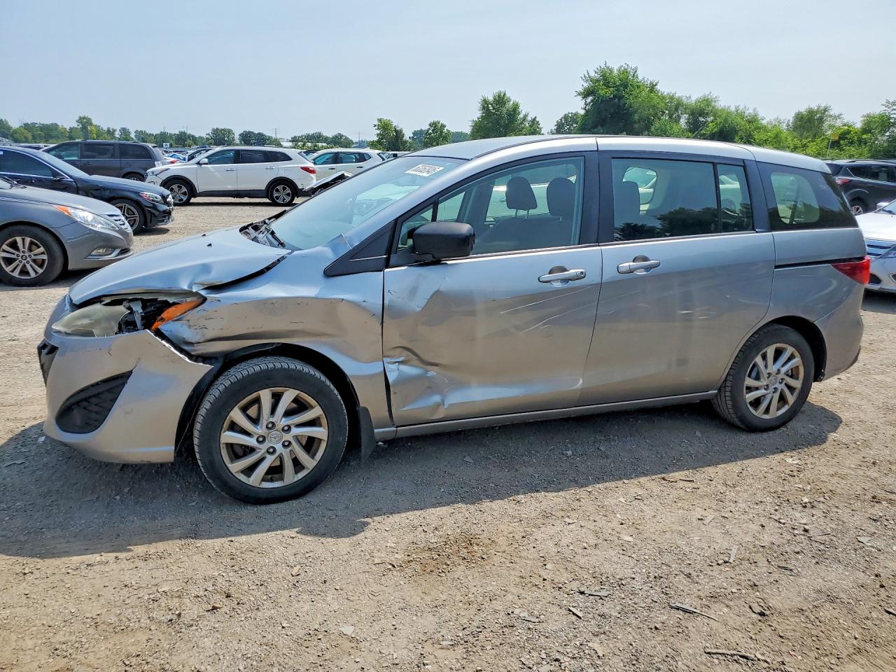 2012 Mazda 5 Silver vin: JM1CW2CL9C0131235