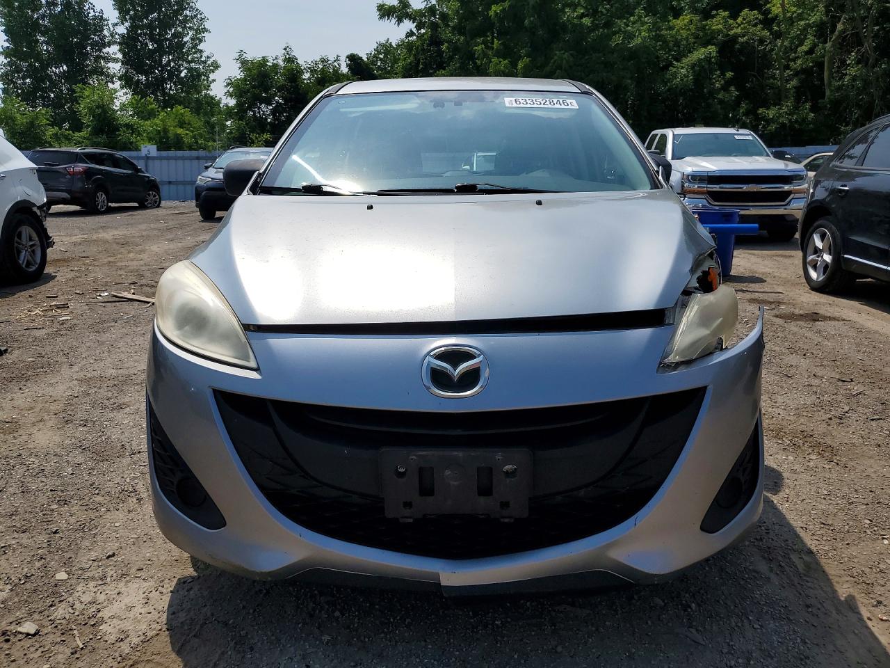 2012 Mazda 5 Silver vin: JM1CW2CL9C0131235
