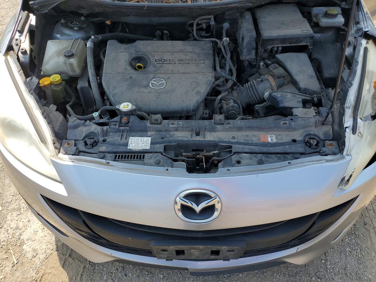 2012 Mazda 5 Silver vin: JM1CW2CL9C0131235