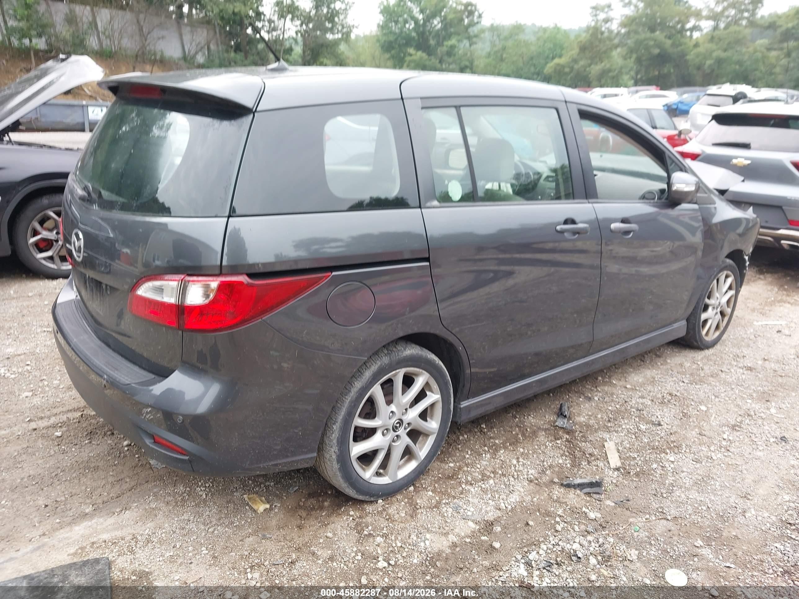 2014 Mazda Mazda5 Touring Gray vin: JM1CW2CL9E0164335