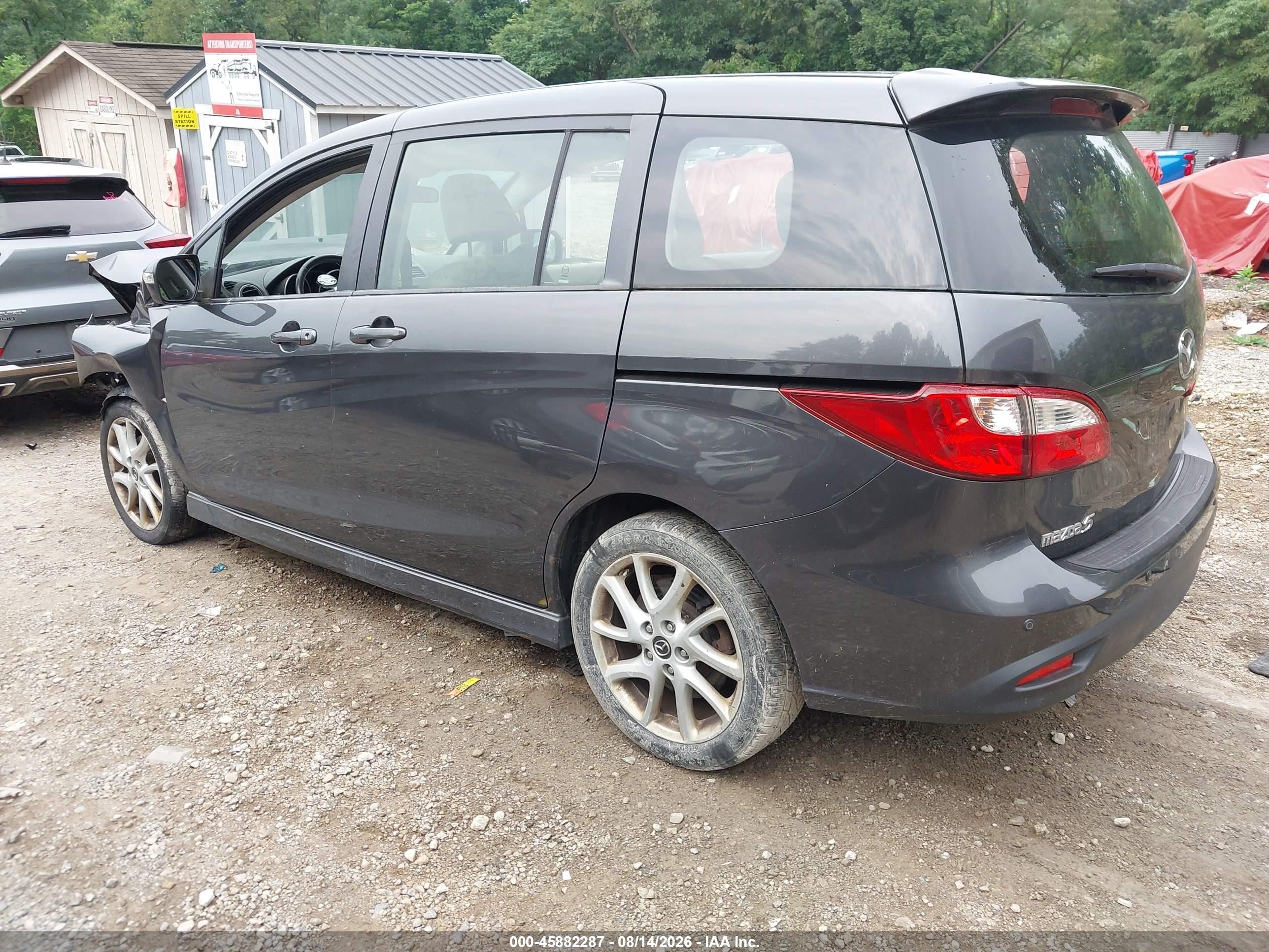 2014 Mazda Mazda5 Touring Gray vin: JM1CW2CL9E0164335