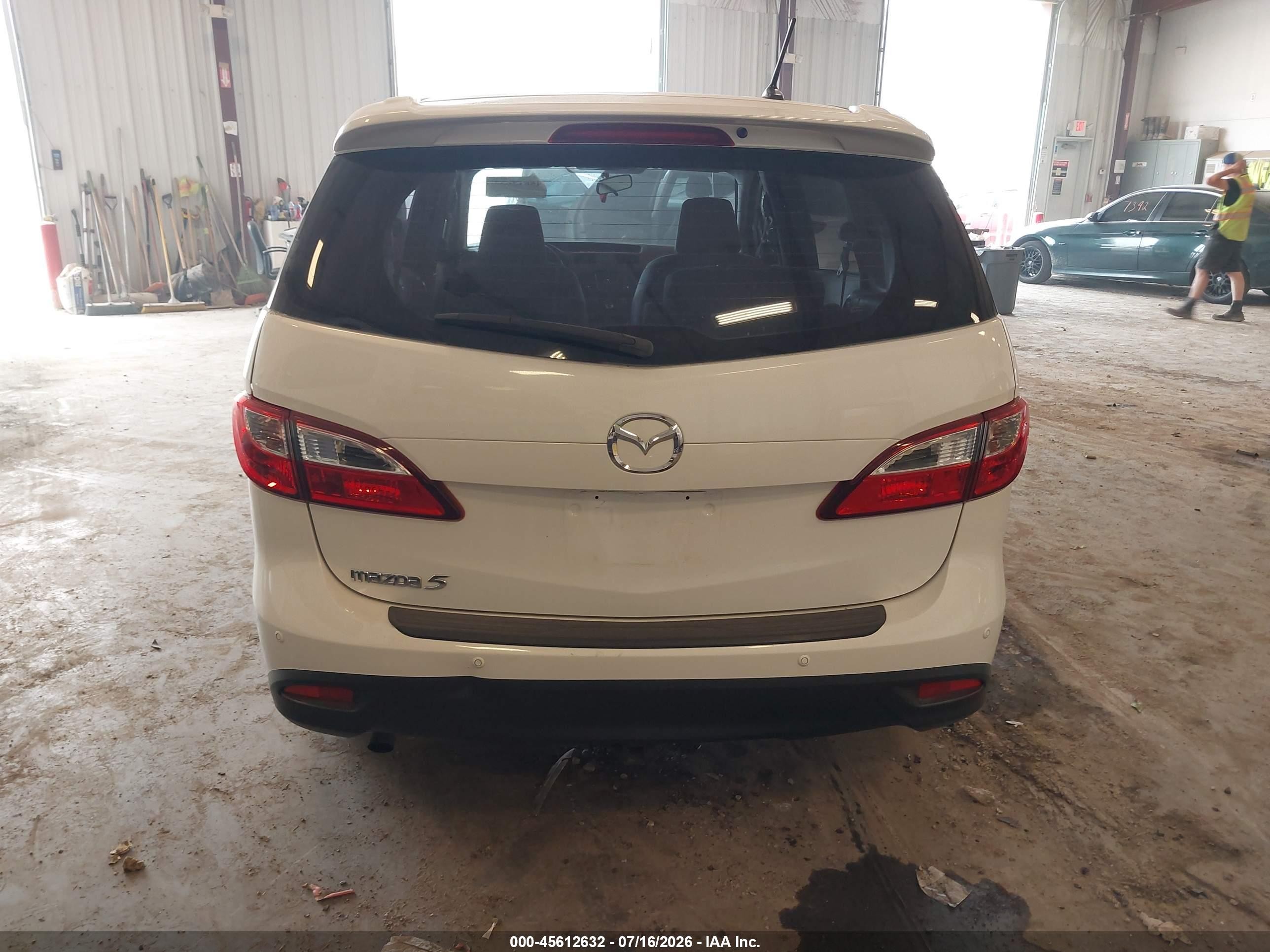 2015 Mazda Mazda5 Touring White vin: JM1CW2CL9F0180004