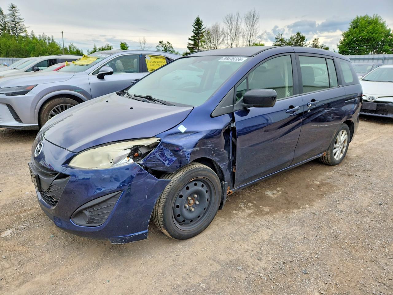2012 Mazda 5 Синий vin: JM1CW2CLXC0126142