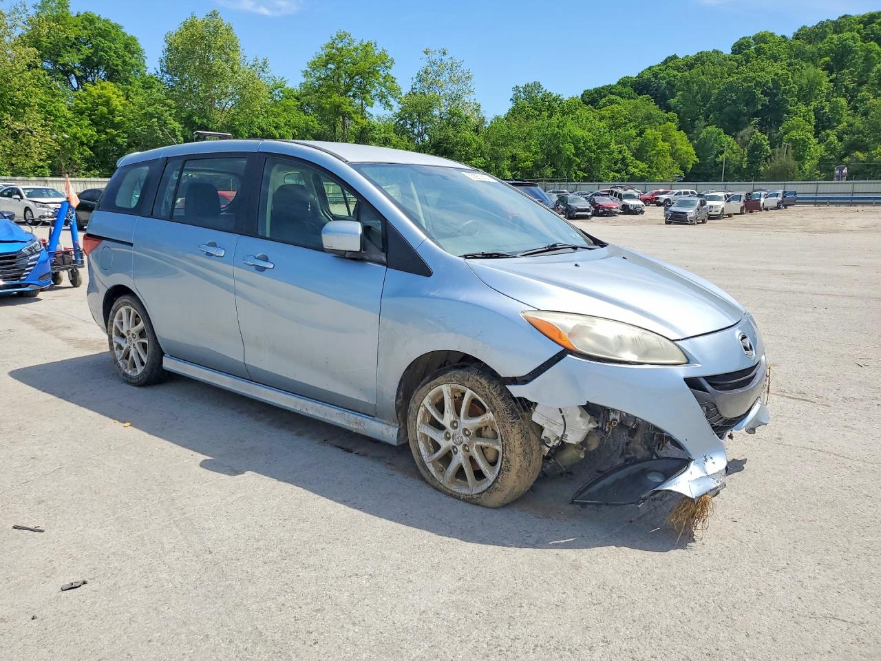 2012 Mazda 5 Blue vin: JM1CW2CLXC0134127