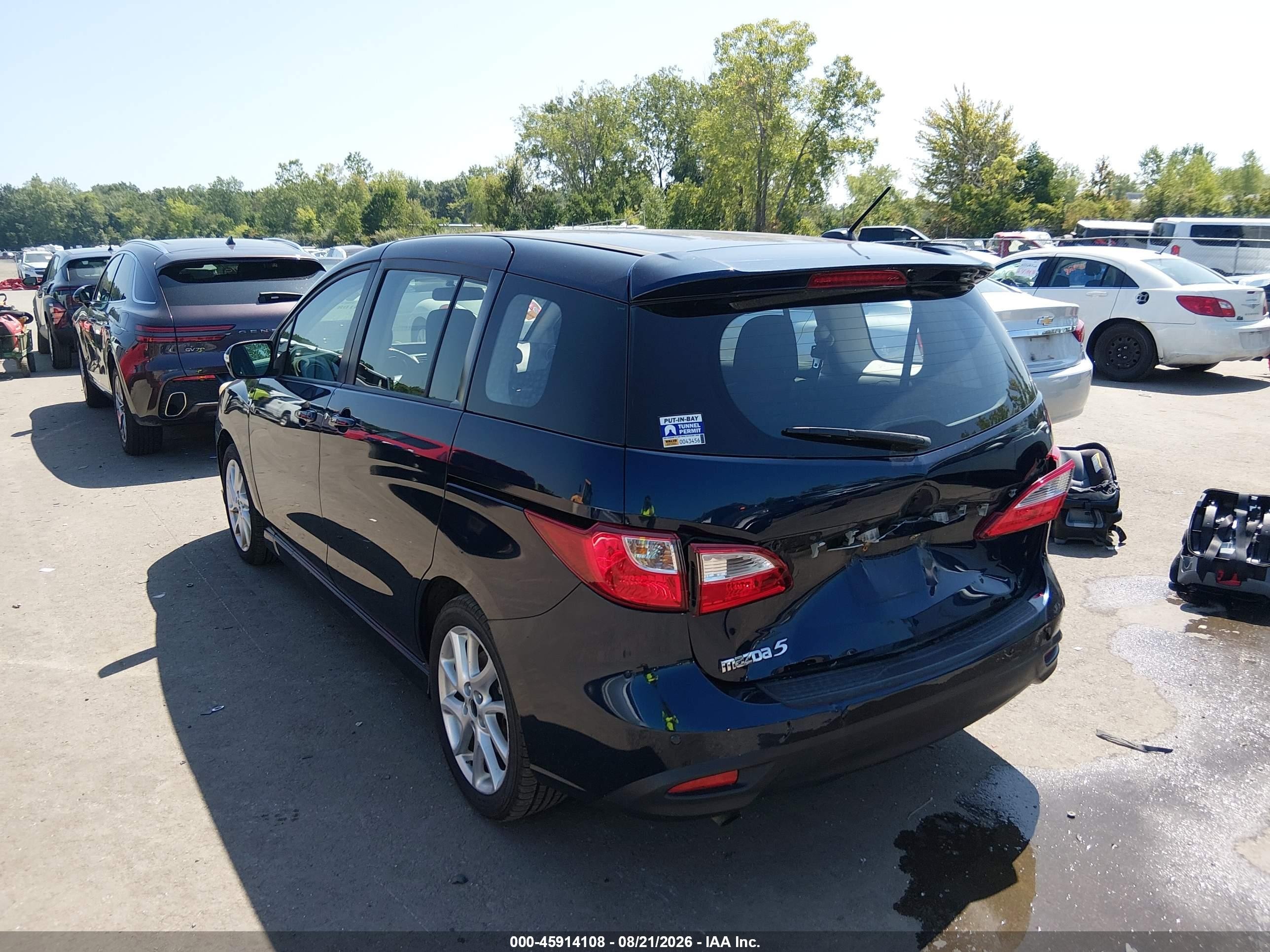 2014 Mazda Mazda5 Touring Dark Blue vin: JM1CW2CLXE0171133