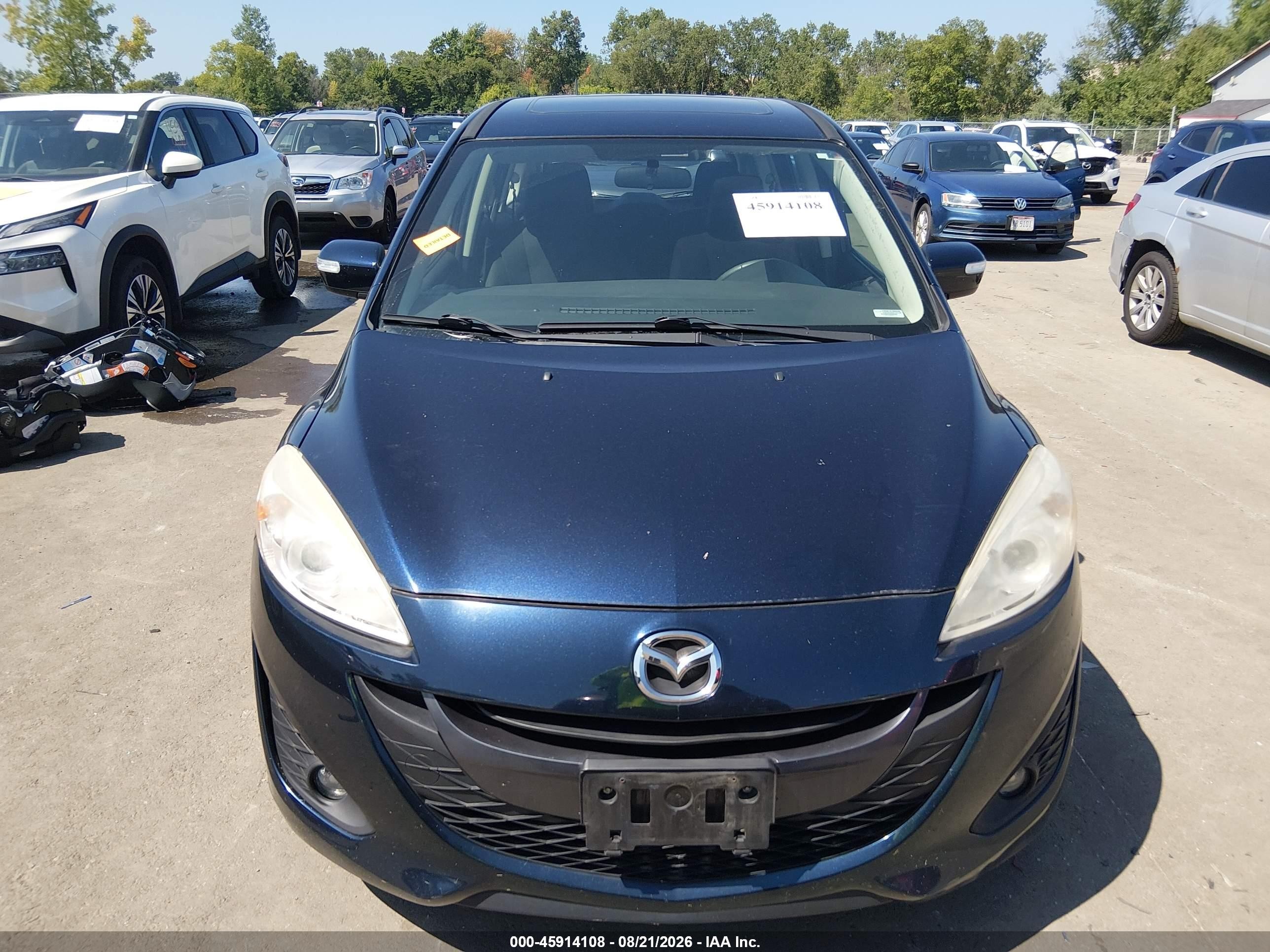 2014 Mazda Mazda5 Touring Dark Blue vin: JM1CW2CLXE0171133