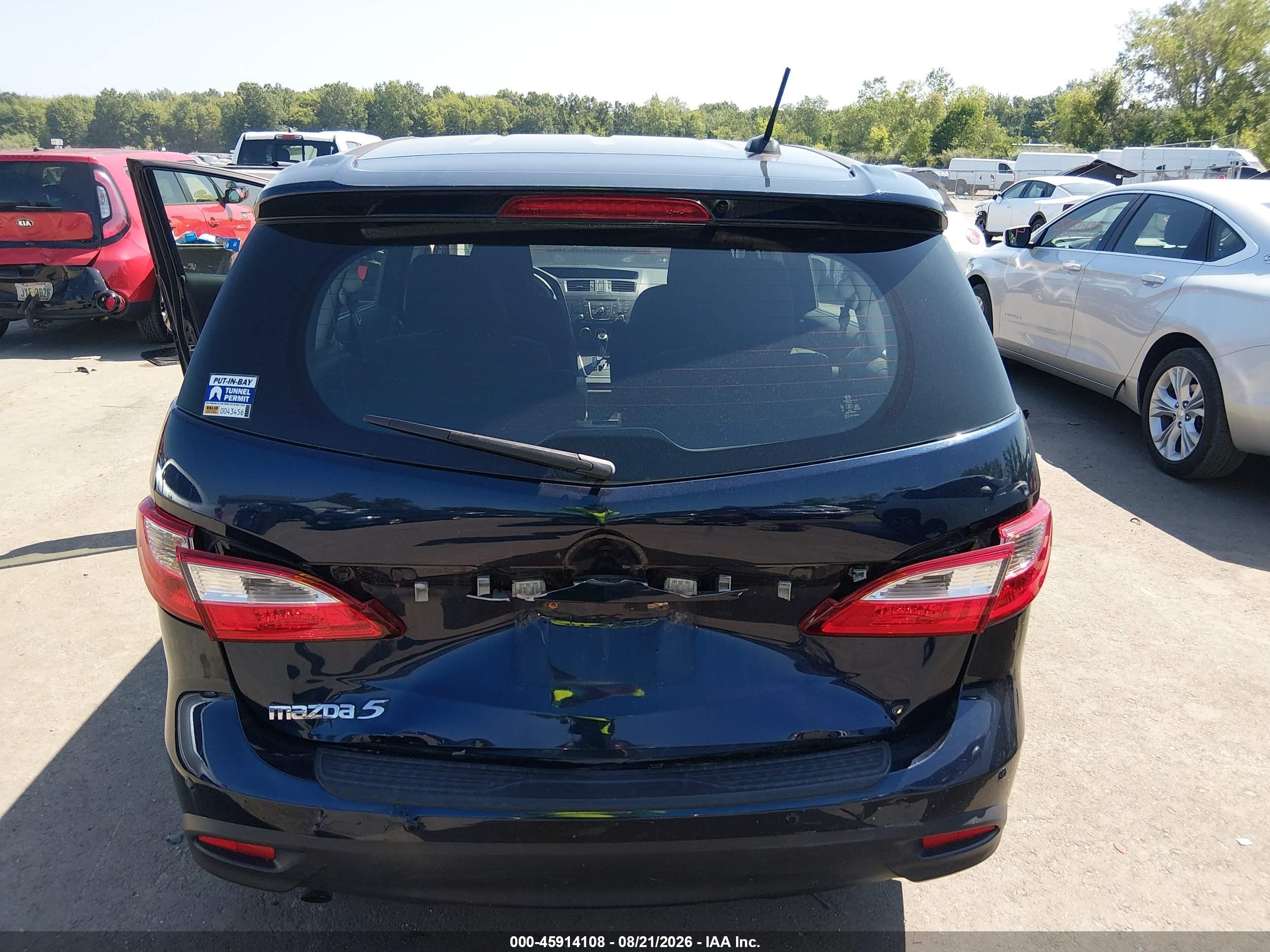 2014 Mazda Mazda5 Touring Dark Blue vin: JM1CW2CLXE0171133
