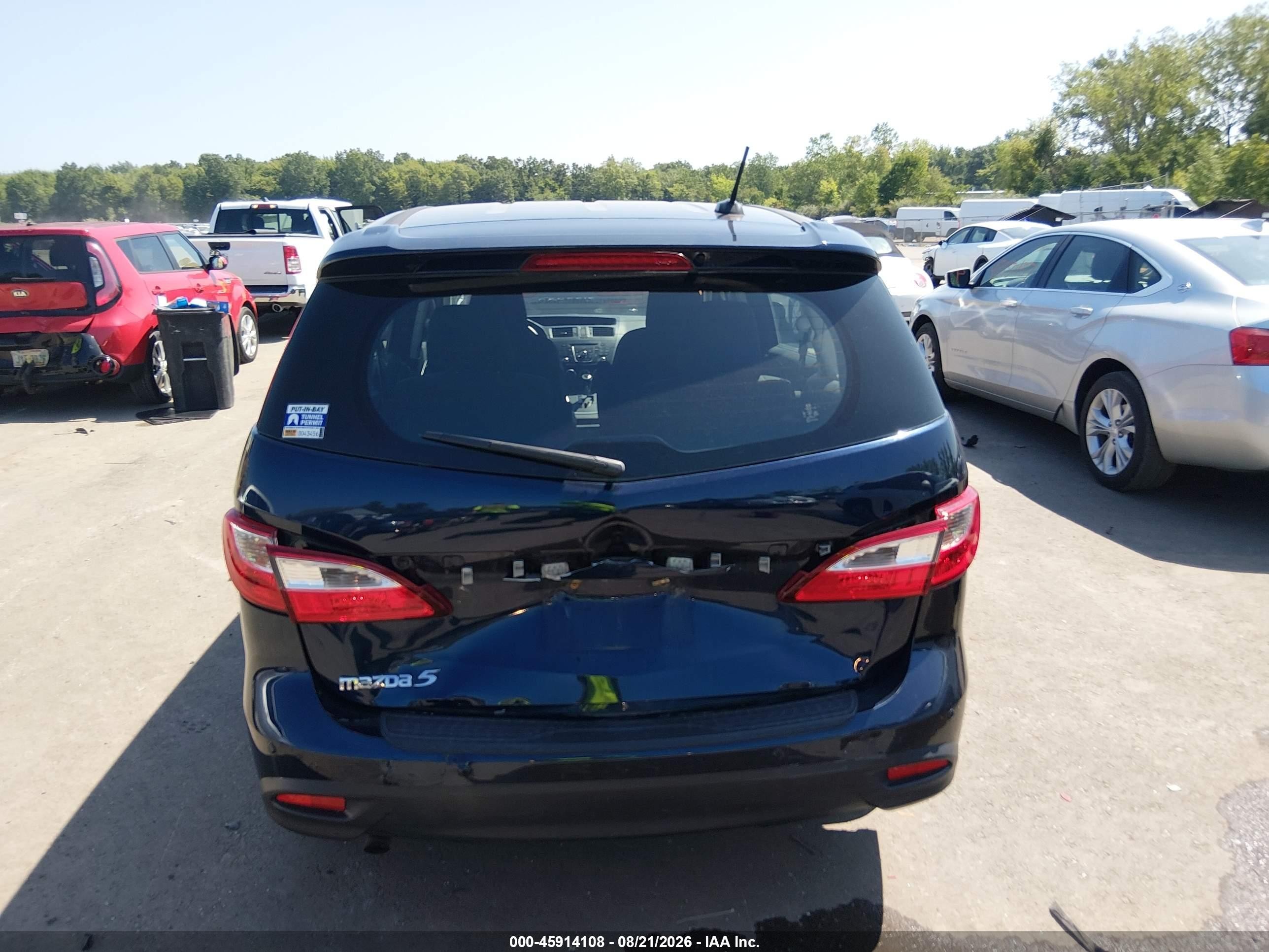 2014 Mazda Mazda5 Touring Dark Blue vin: JM1CW2CLXE0171133