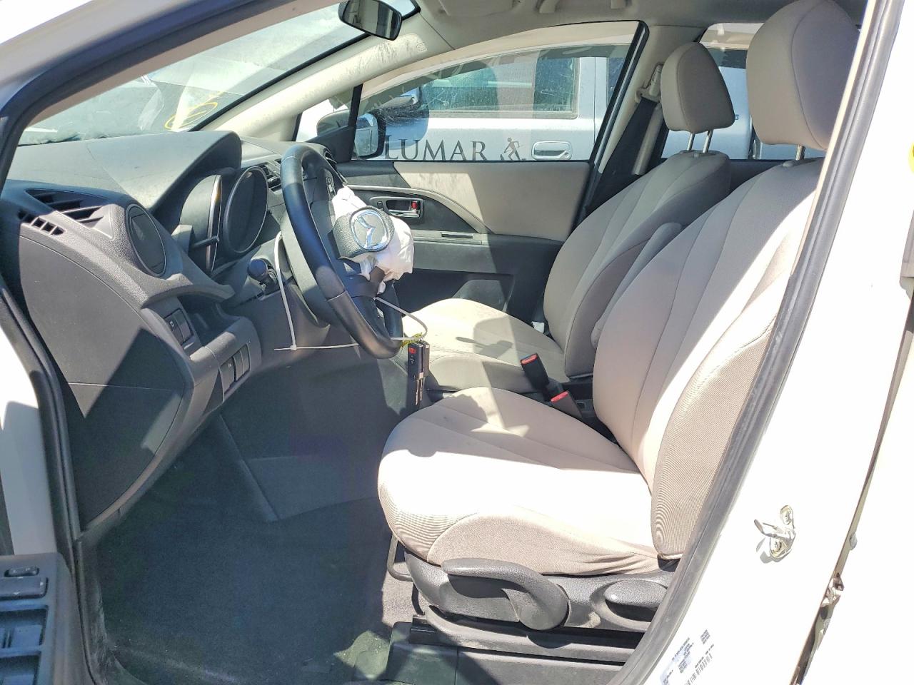 2014 Mazda 5 Touring White vin: JM1CW2CLXE0172816