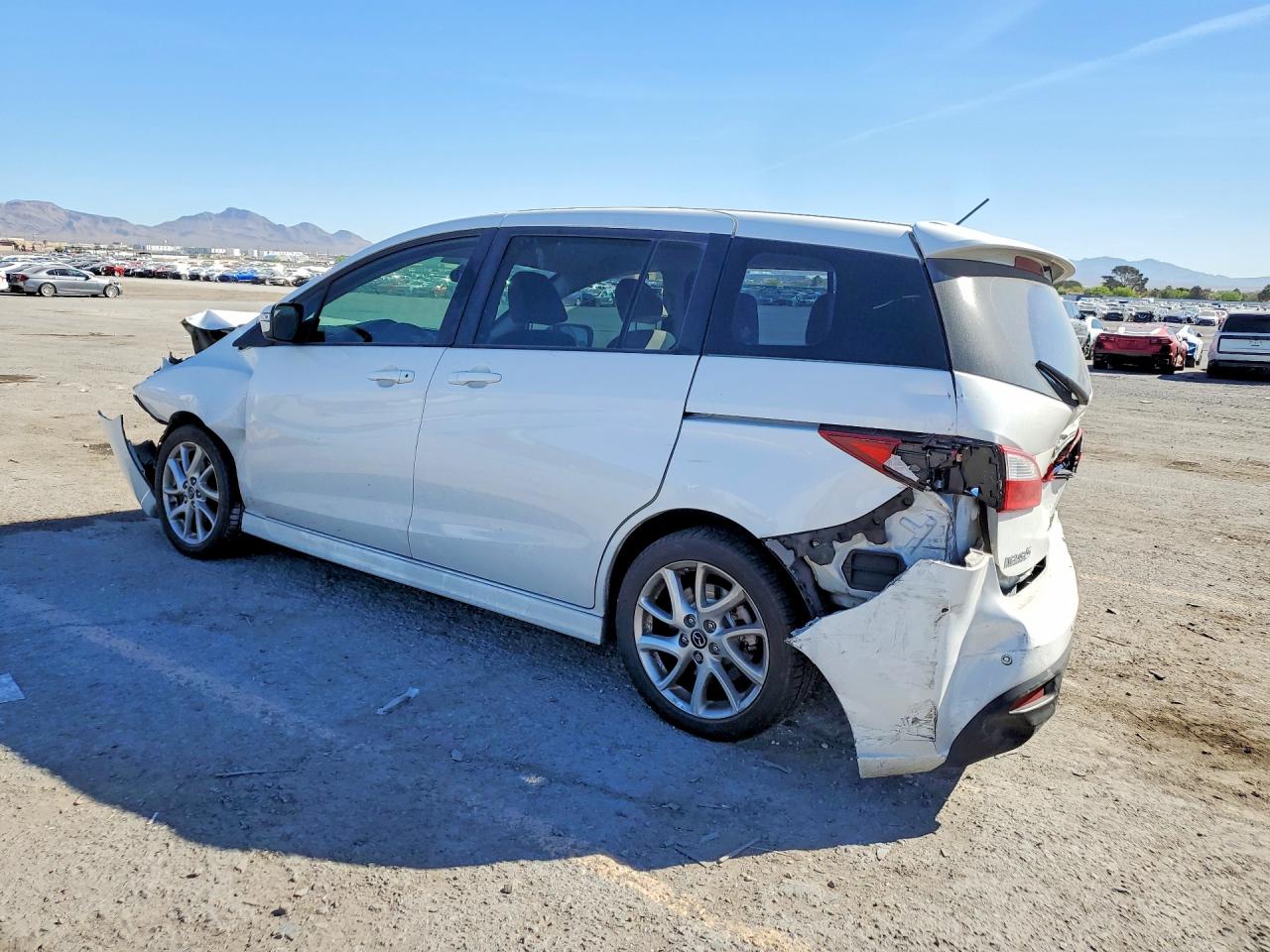 2014 Mazda 5 Touring White vin: JM1CW2CLXE0172816