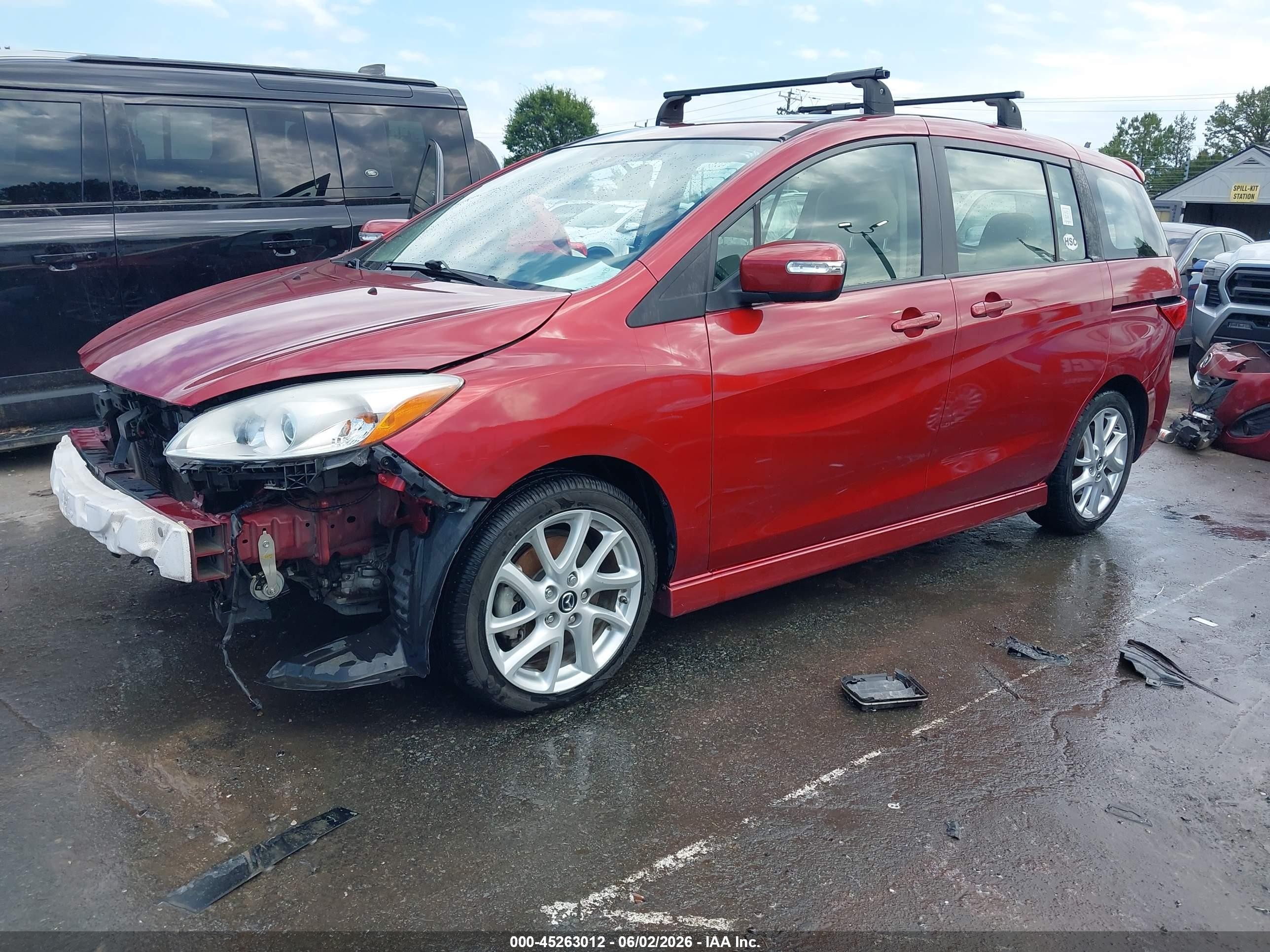2014 Mazda Mazda5 Grand Touring Красный vin: JM1CW2DL0E0168031