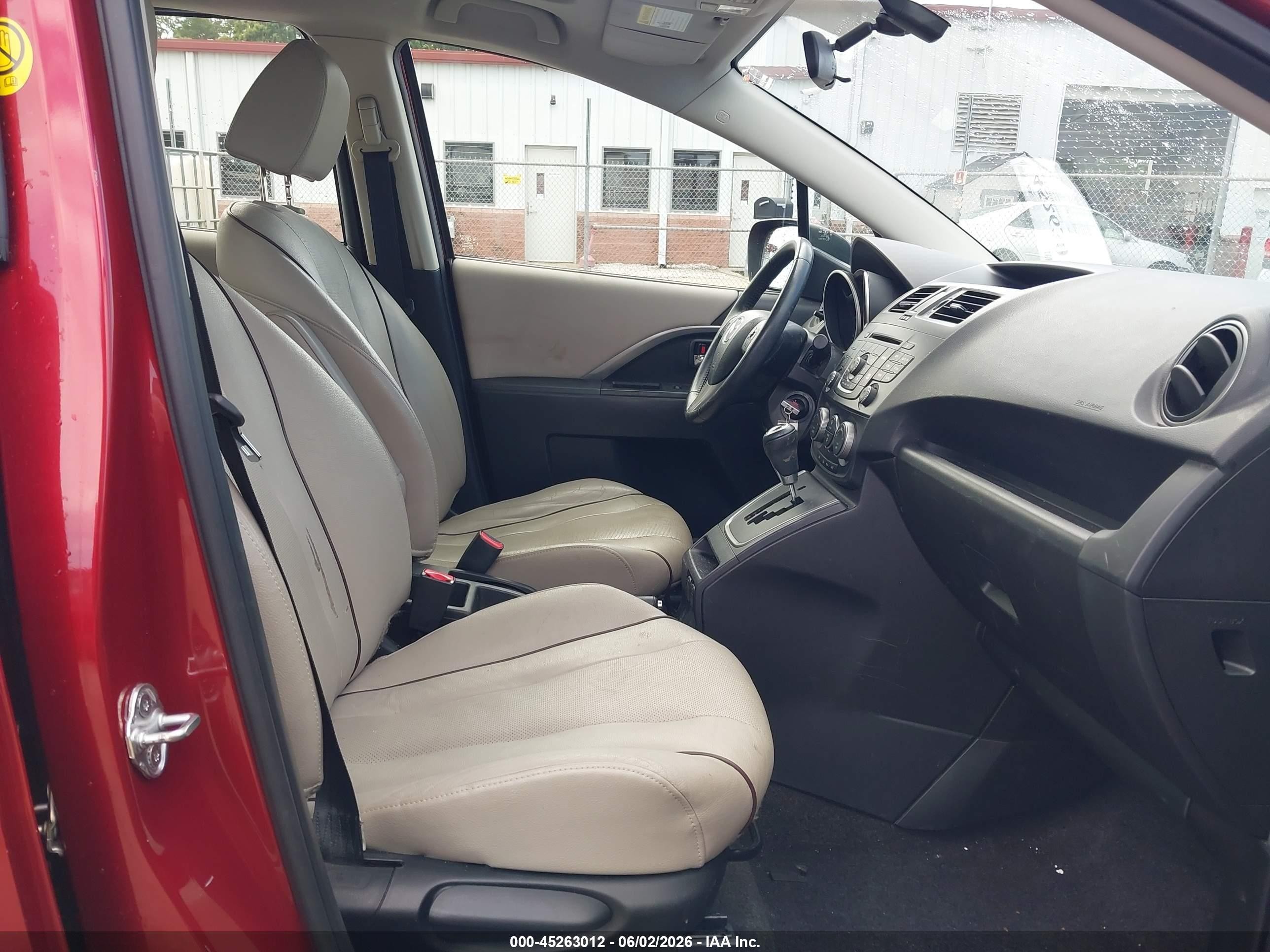 2014 Mazda Mazda5 Grand Touring Красный vin: JM1CW2DL0E0168031