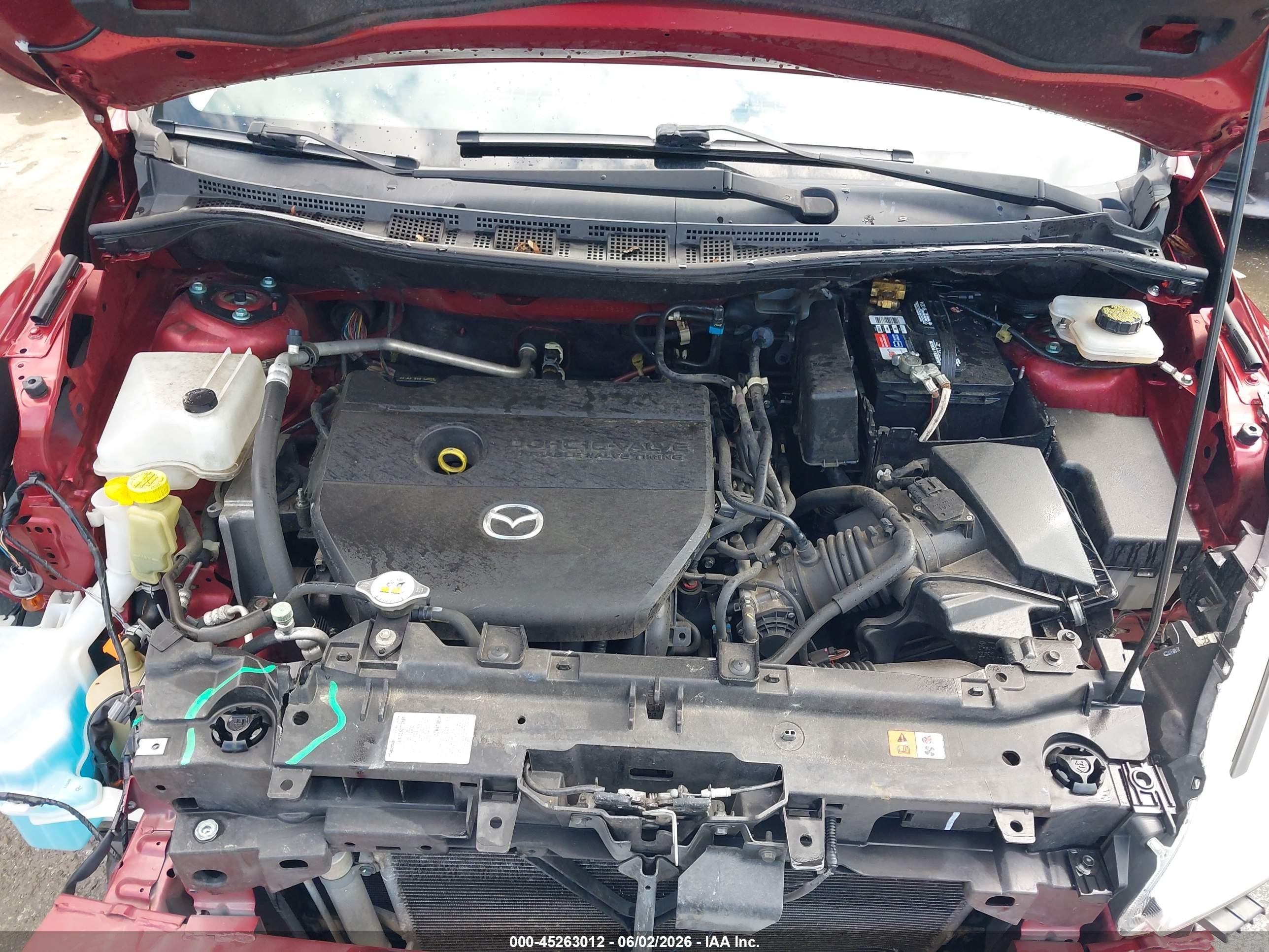 2014 Mazda Mazda5 Grand Touring Красный vin: JM1CW2DL0E0168031